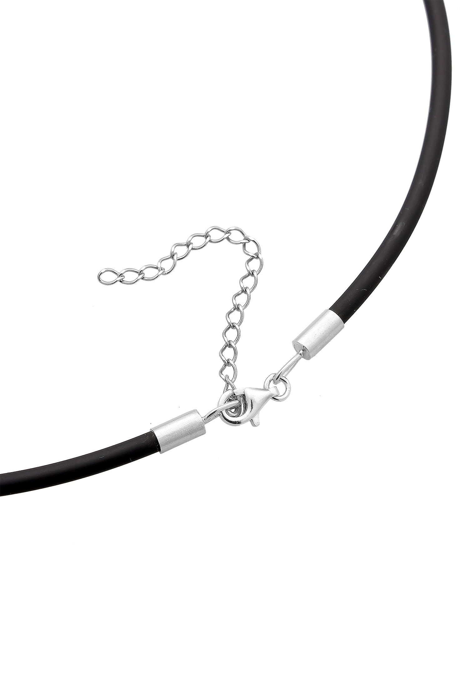 Nenalina Kette mit Anhänger »Halskette Engelsflügel-Anhänger Kautschuk Mojo 925 Silber«