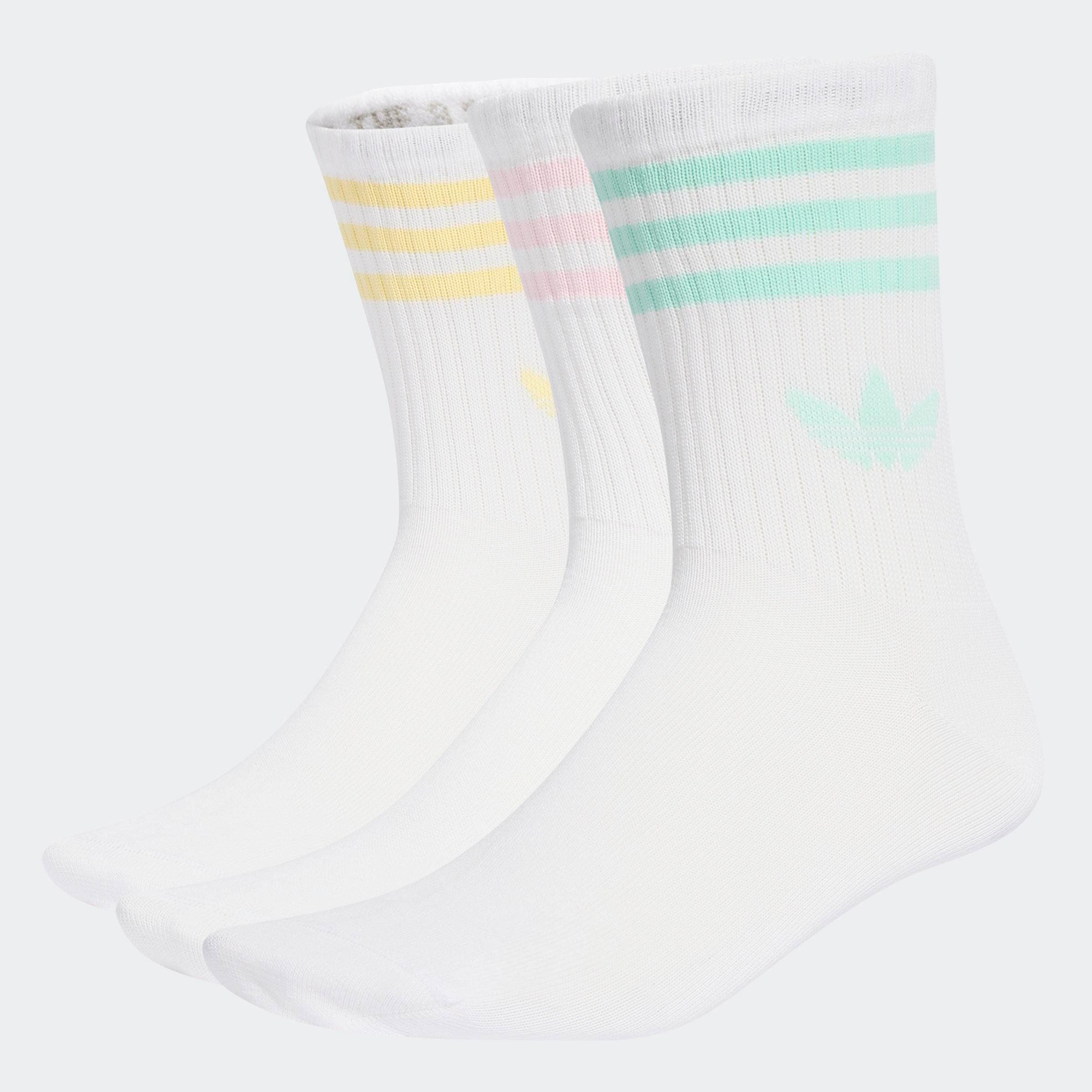 adidas Originals Sportsocken »3S CREW S 3P« knöchellange Passform, mit 3-Streifen, 3 Paar, sportlicher Stil