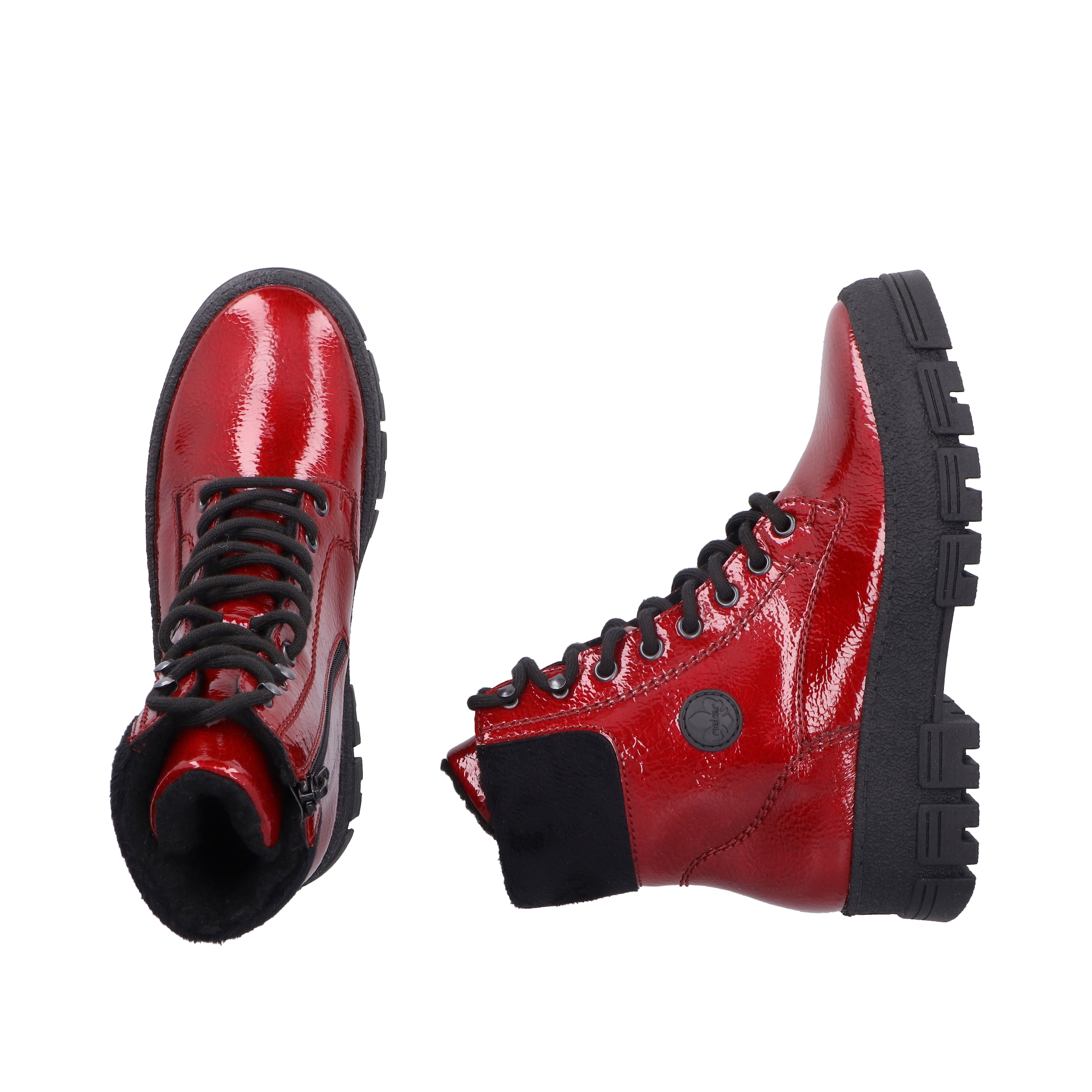 Rieker Winterstiefelette  Plateauboots, Winterboots mit Innenreißverschluss, bequeme Form