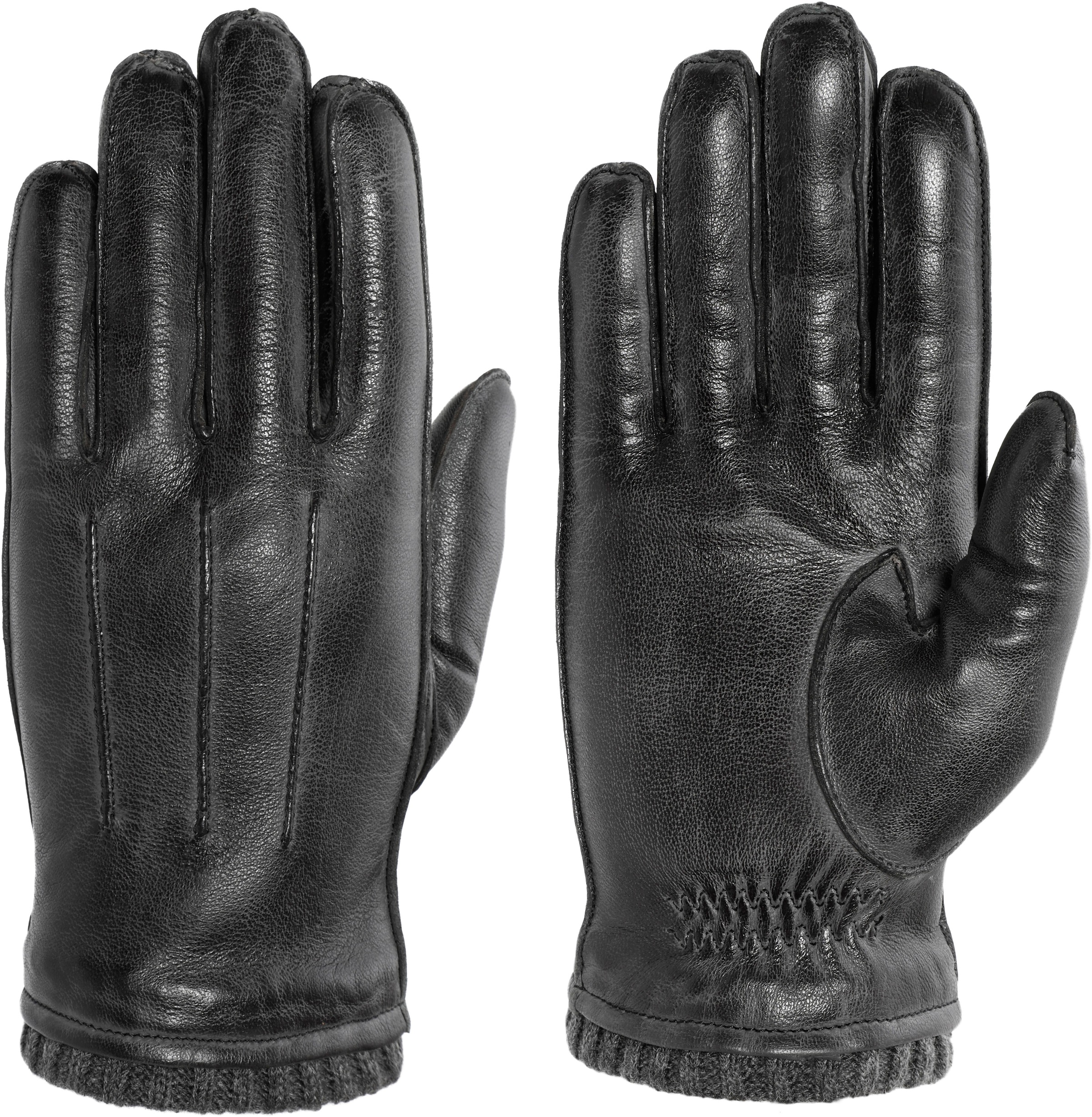 PEARLWOOD, Herren, Lederhandschuhe »Wilson« Vintage Optik durch Waxfinish, carbon, carbon, Herrenhandschuh von Pearlwood