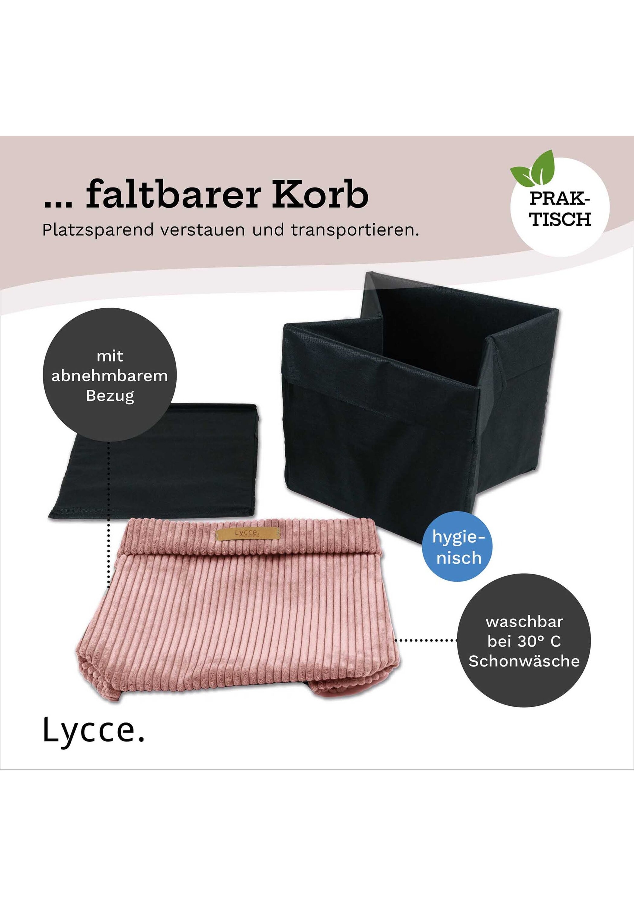 Lycce Aufbewahrungsbox »Aufbewahrungskorb Faltbare Aufbewahrungsbox Cord 2P 2er Pack«