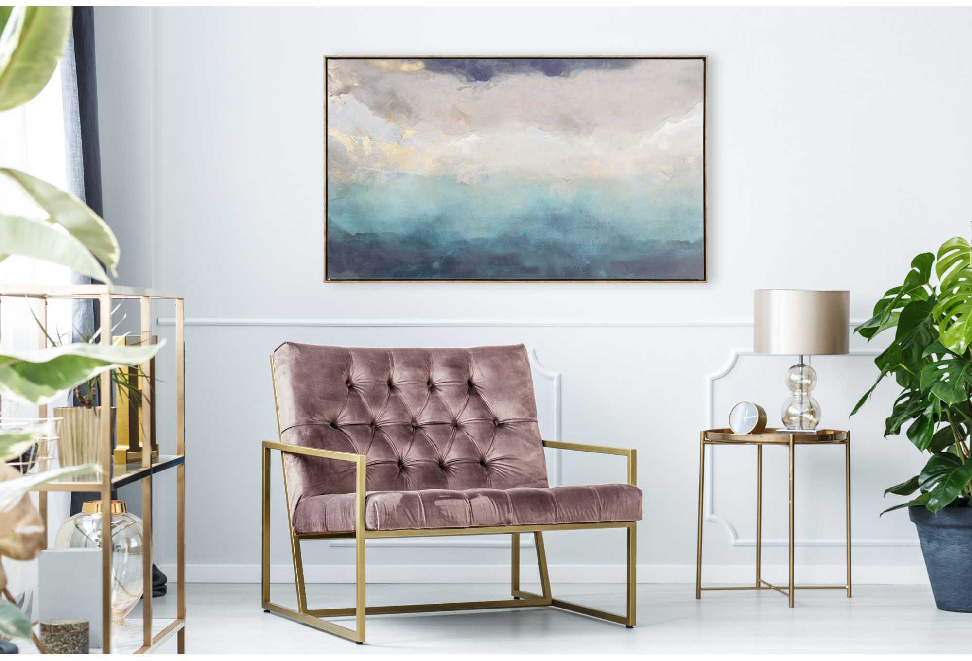Reinders Leinwandbild "Abstrakt Blau - Leinwandbild"