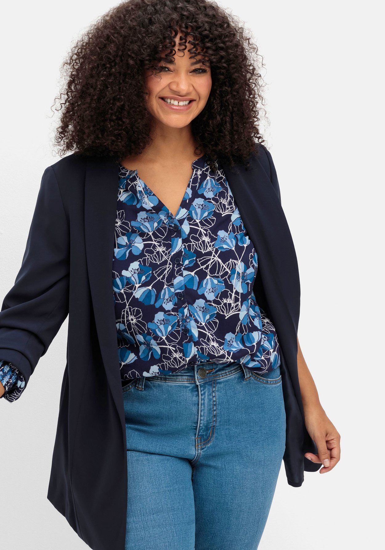 Sheego Bootcut-Jeans »Bootcut-Jeans in 7/8-Länge, Curvy-Schnitt VERENA«
