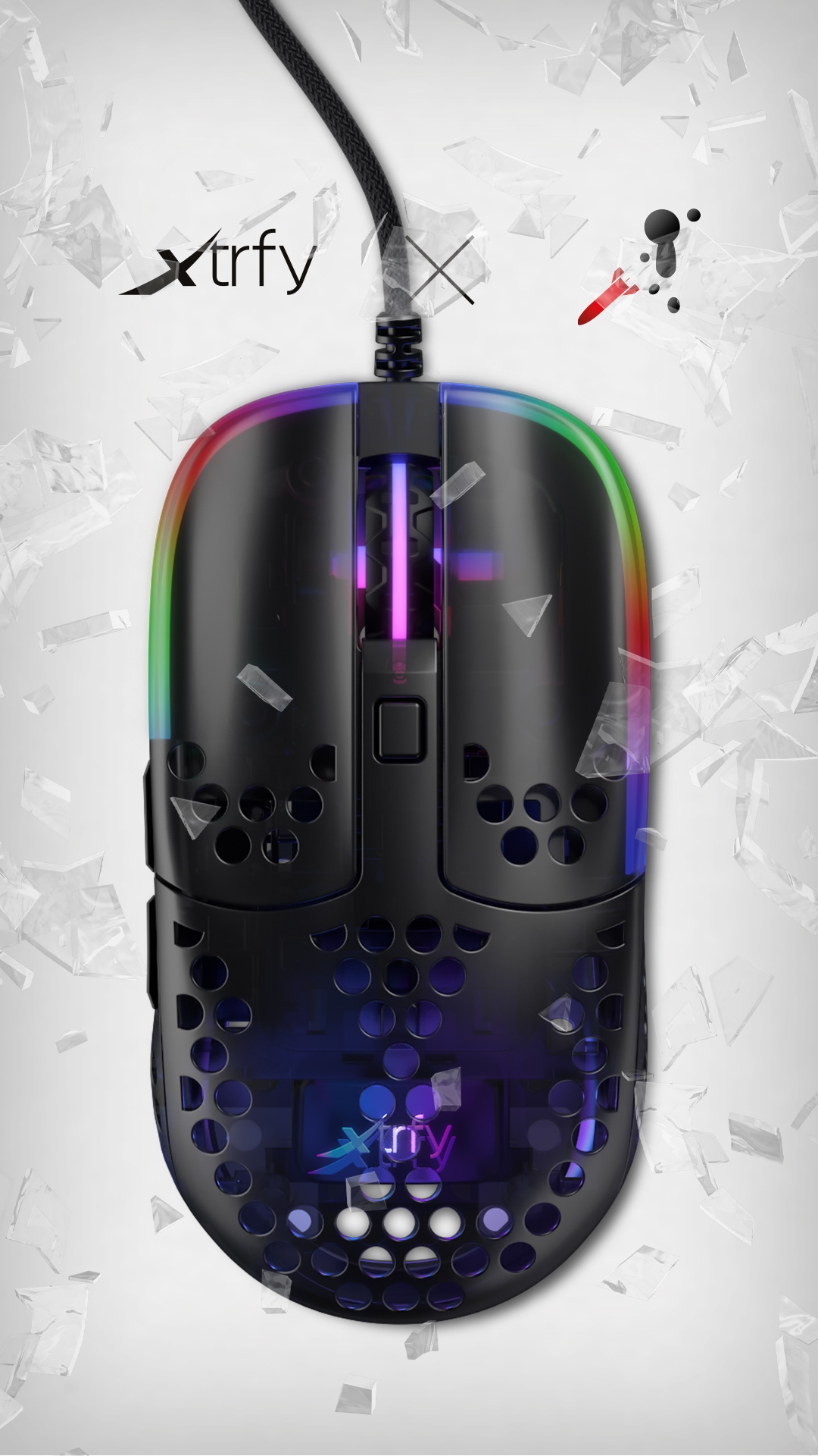 Cherry Xtrfy Gaming-Maus »MZ1 RGB«, kabelgebunden, ultraleichte Gaming-Maus