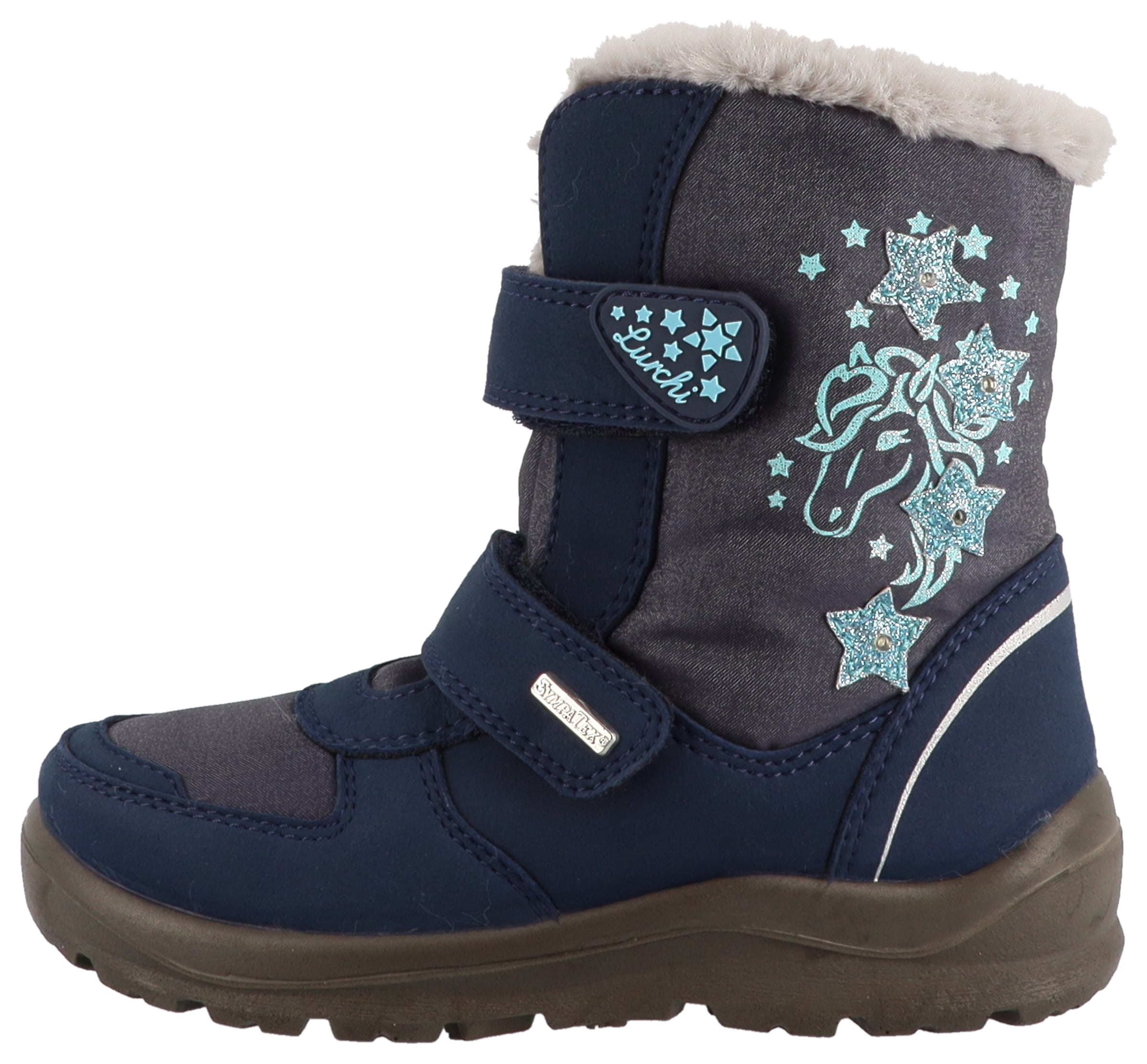 Lurchi Winterboots »Kasandra SYMPATEX«  Klettboots mit Glitzer, Größenschablone zum Download