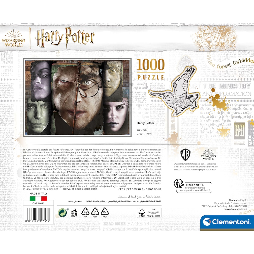 Clementoni® Puzzle »Wizarding World, Case Harry Potter«, Made in Europe, FSC® - schützt Wald - weltweit