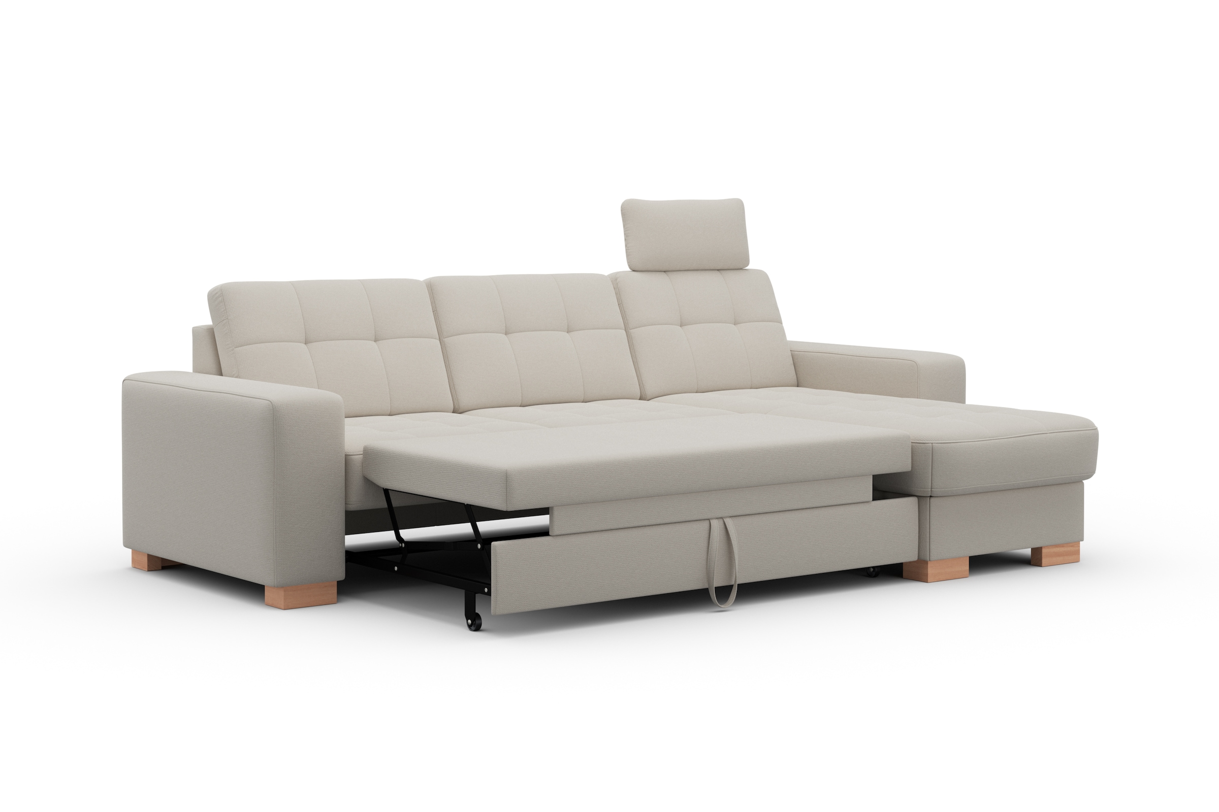 sit&more Ecksofa »Quincy L-Form«, wahlweise mit Bettfunktion und Bettkasten