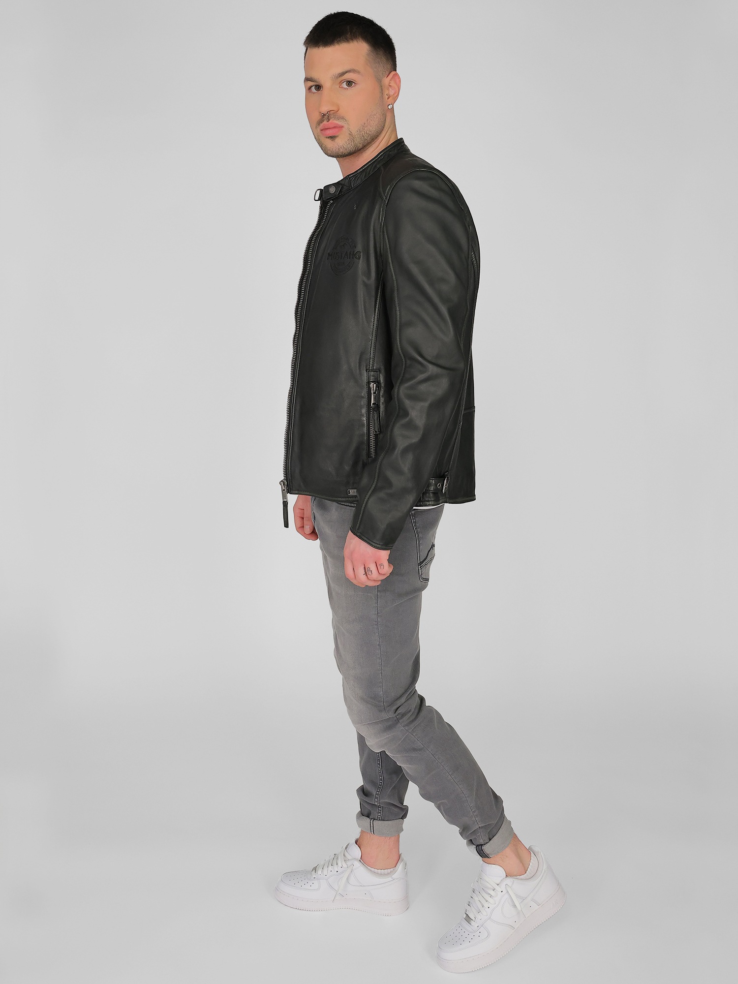 MUSTANG Bikerjacke »Lederjacke 31021308«