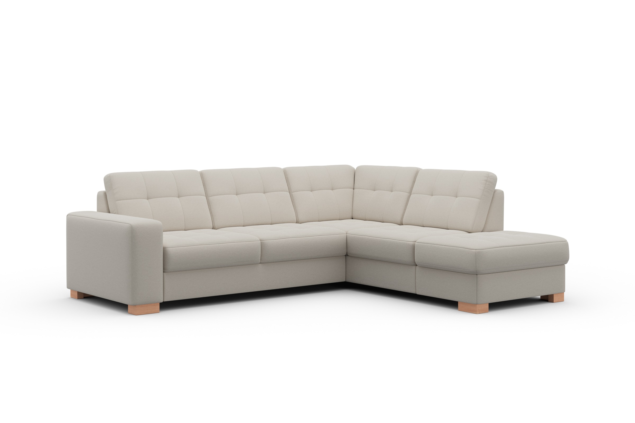 sit&more Ecksofa »Quincy L-Form«, wahlweise mit Bettfunktion und Bettkasten