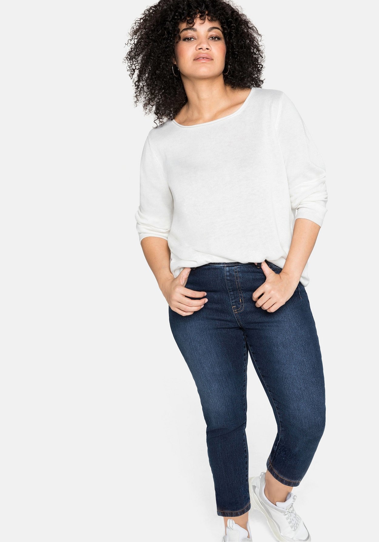 Sheego Stretch-Jeans »Jeggings mit Gummibund und Gürtelschlaufen«