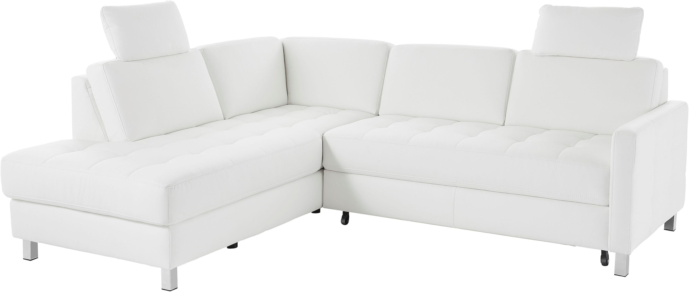 sit&more Ecksofa »Pablo L-Form«, wahlweise mit Bettfunktion