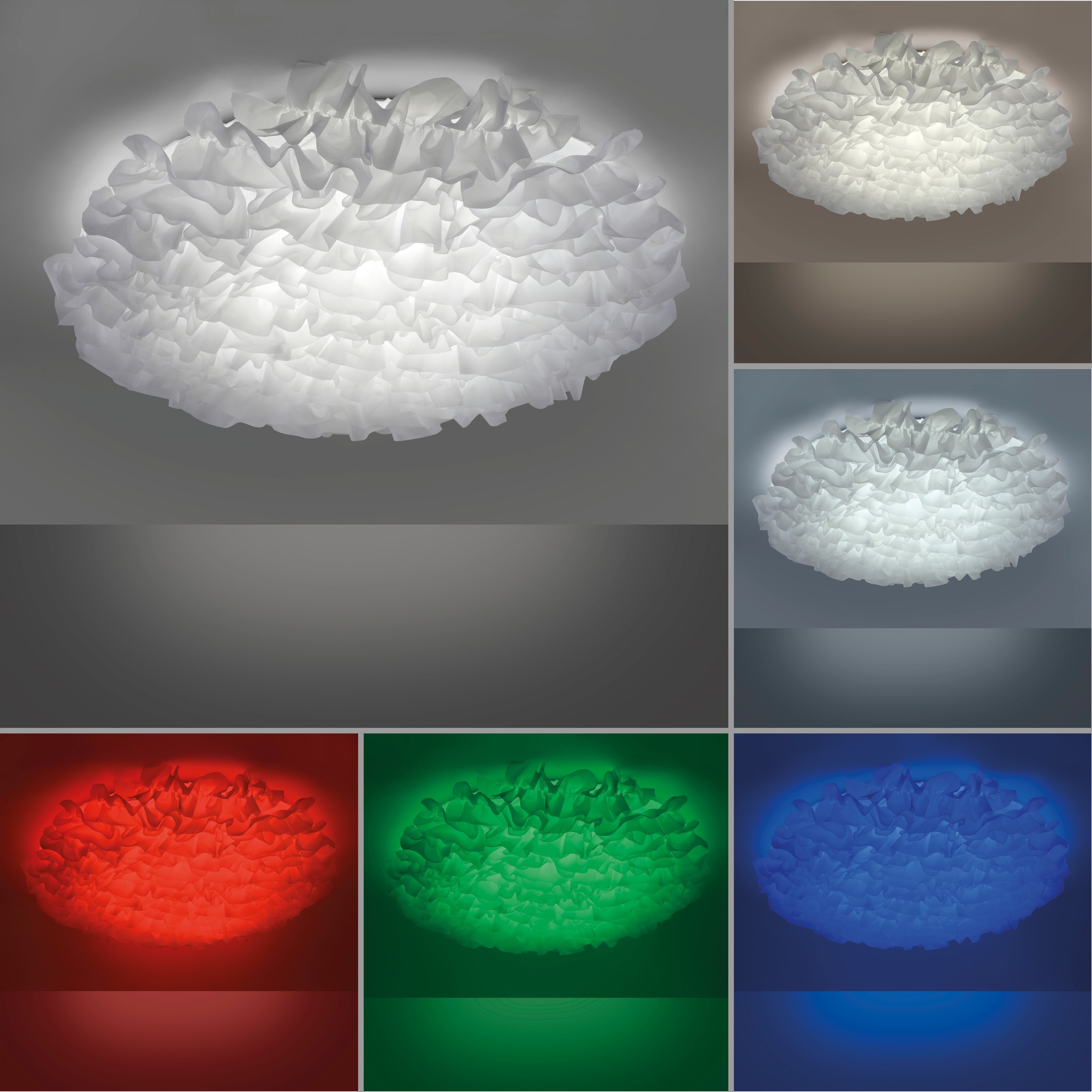 Leuchten Direkt LED online mit XXL Jahren Deckenleuchte 3 »EDGING«, | flammig-flammig, Garantie über kaufen dimmbar Fernbedienung 1