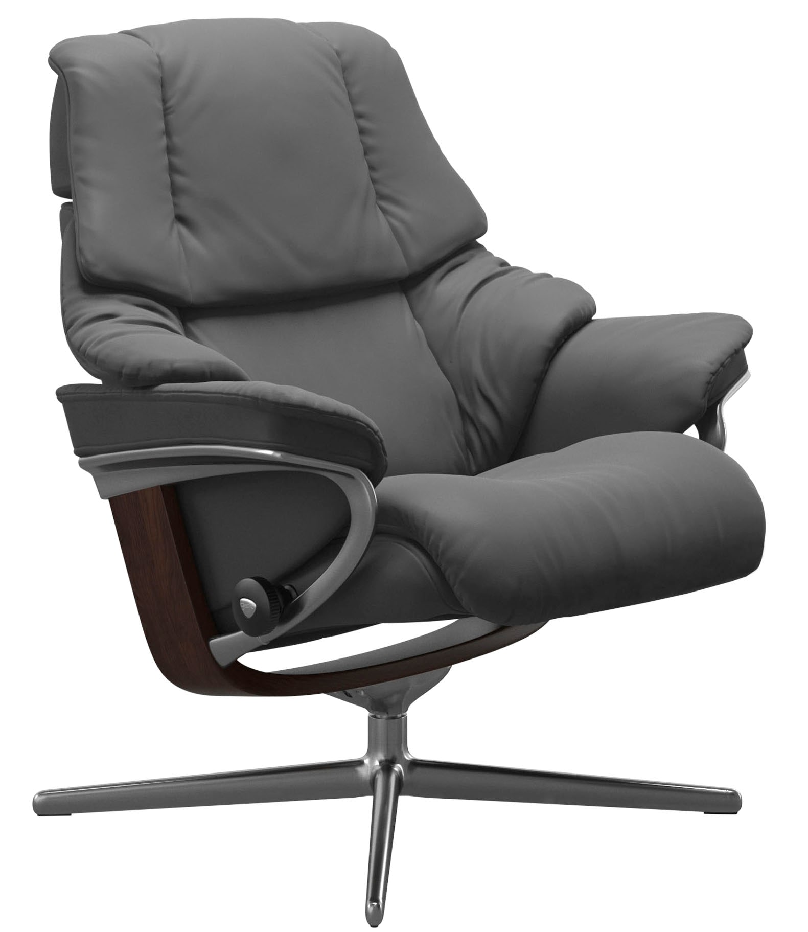 Stressless® Relaxsessel »Reno«, mit Cross Base, Größe S, M & L, Holzakzent Braun