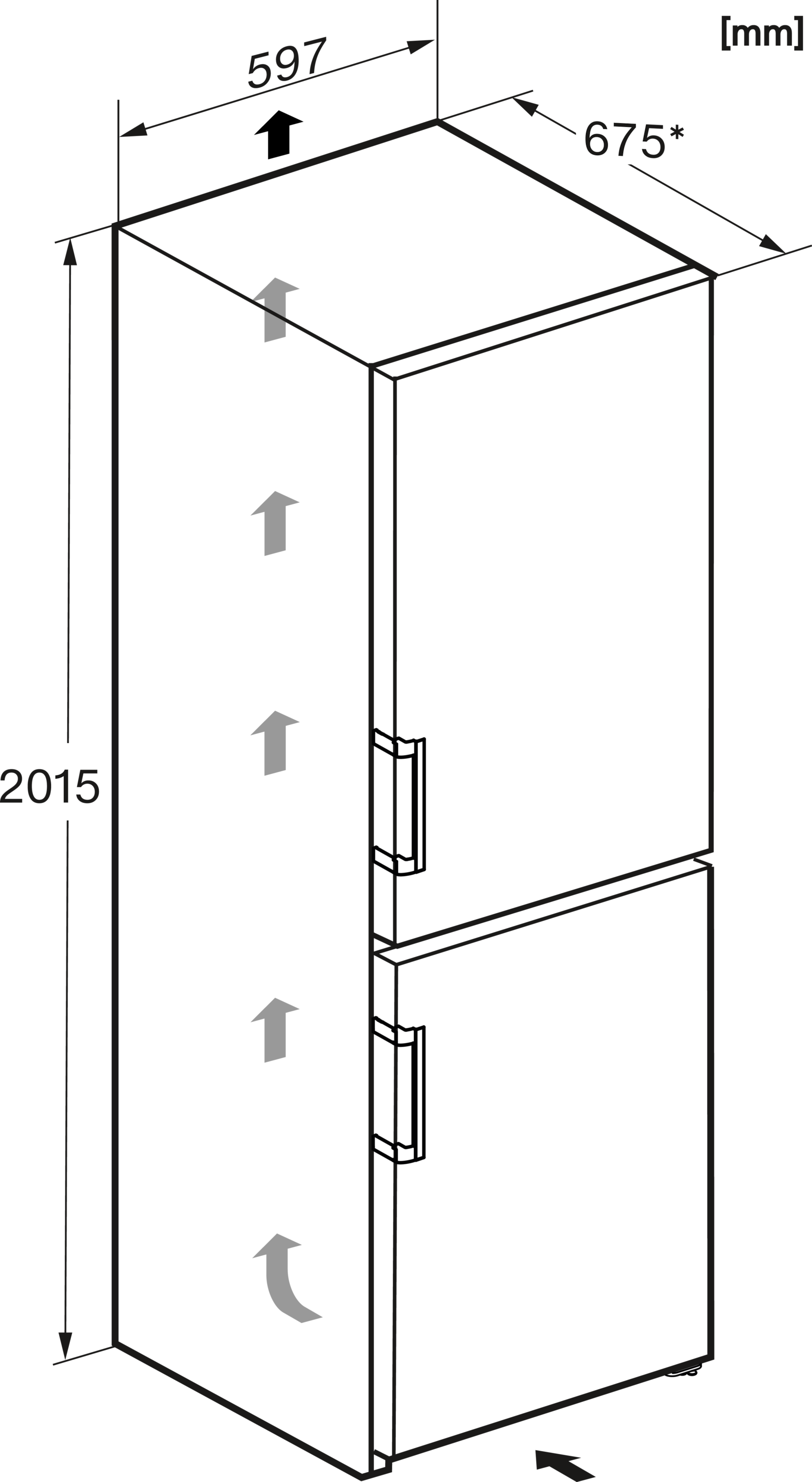 Miele Kühl-/Gefrierkombination »KFN 4795 AD« 201,5 cm hoch 59,7 cm breit