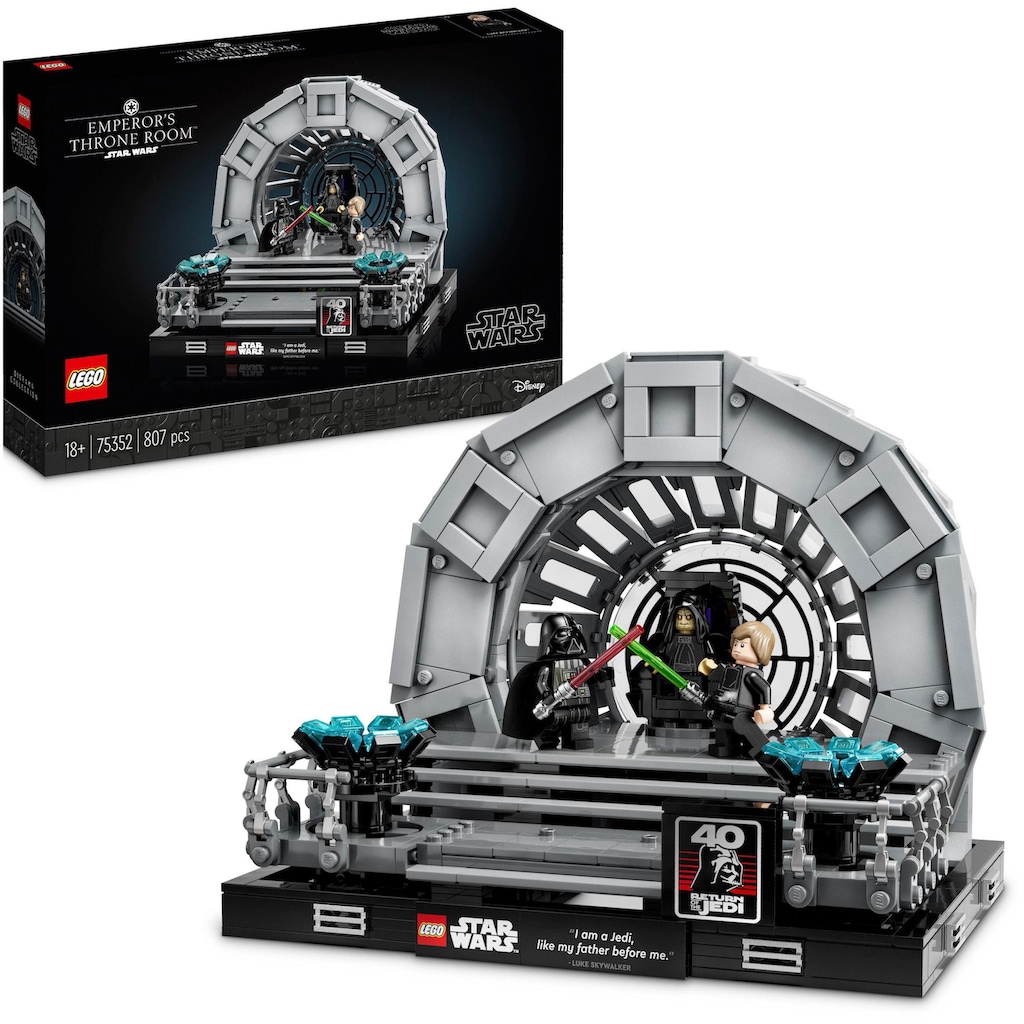 LEGO® Konstruktionsspielsteine »Thronsaal des Imperators – Diorama (75352), LEGO® Star Wars™«, (807 St.)