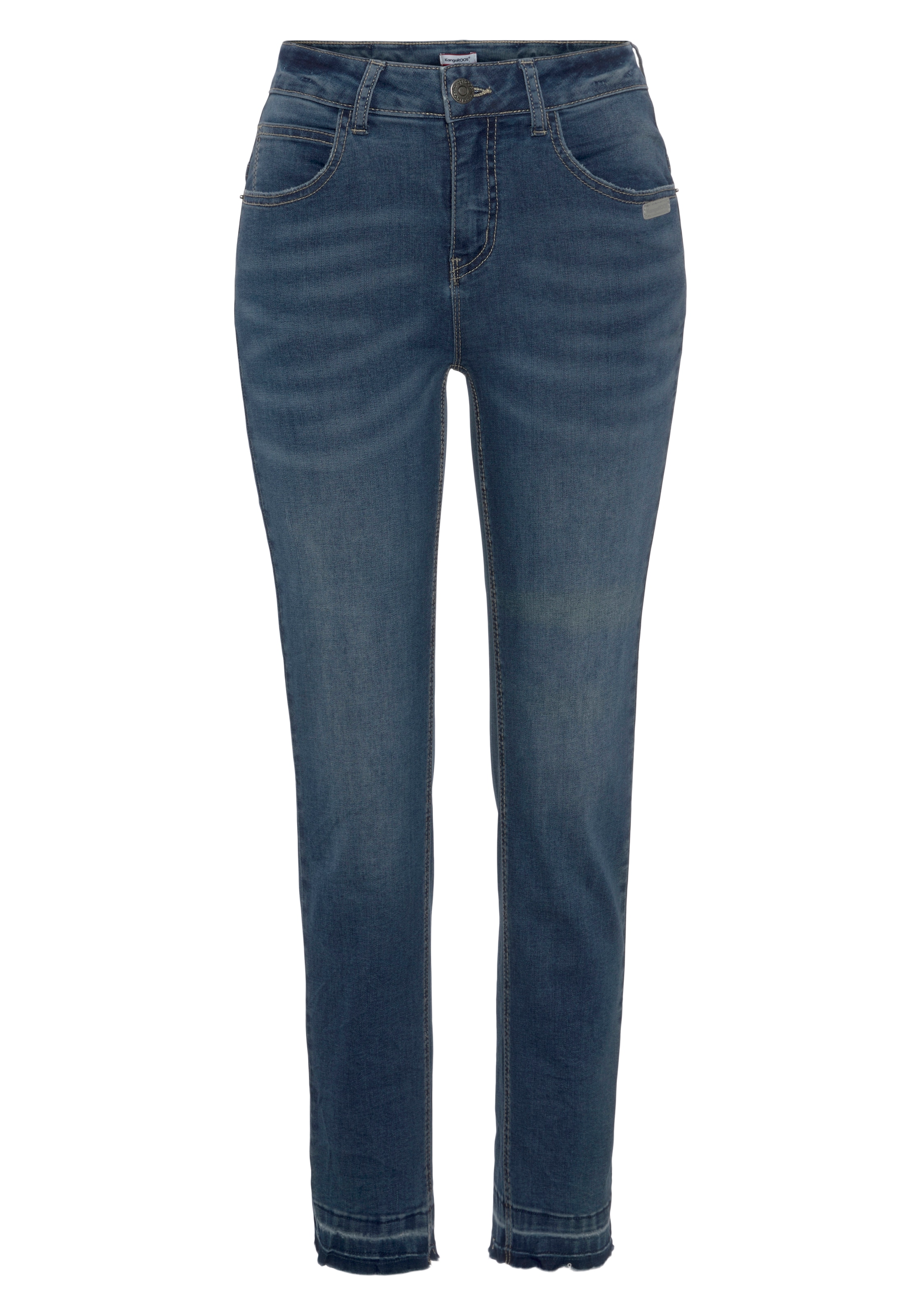 KangaROOS 7/8-Jeans »CULOTTE-JEANS«, mit ausgefranstem Saum - NEUE KOLLEKTION