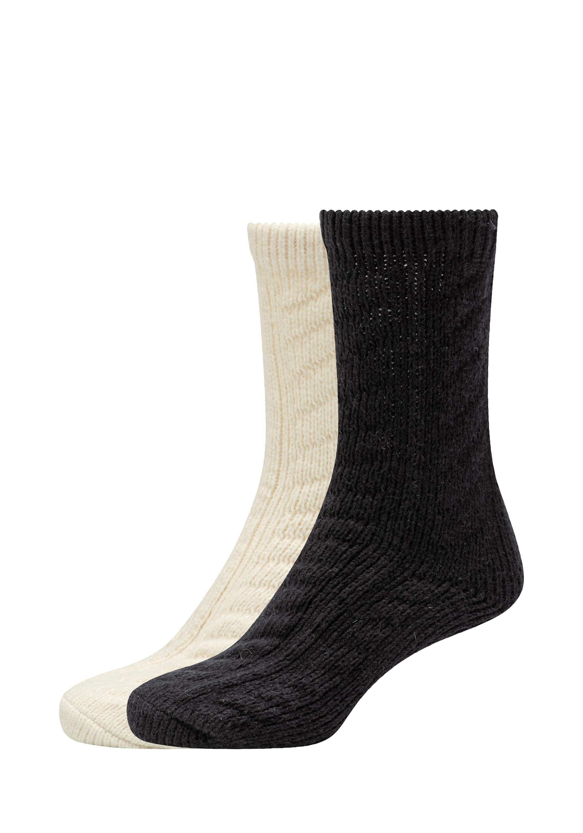 s.Oliver Socken »warm & cozy« 4 Paar tlg. mit Zopfmuster