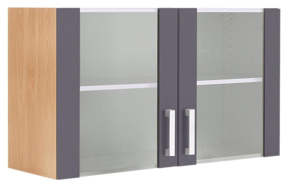 OPTIFIT Hängeschrank mit Türen »Odense«, Raten breit, auf bestellen mit 100 Grauglaseinsatz 2 cm