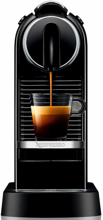 Nespresso Kapselmaschine »CITIZ EN Kapseln mit mit Willkommenspaket 7 167.B XXL Jahren Garantie inkl. von 3 Black«, DeLonghi