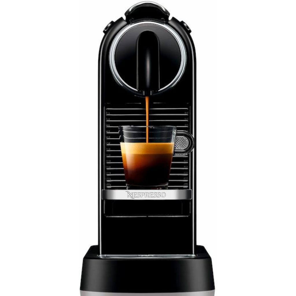 Nespresso Kapselmaschine »CITIZ EN 167.B von DeLonghi, Black«, inkl. Willkommenspaket mit 7 Kapseln