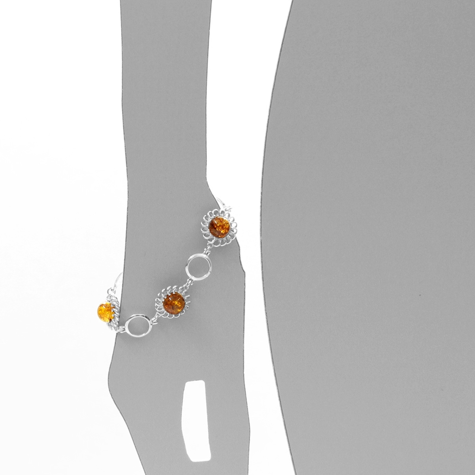 OSTSEE-SCHMUCK Armband »- Naomi - Silber 925/000 - Bernstein«