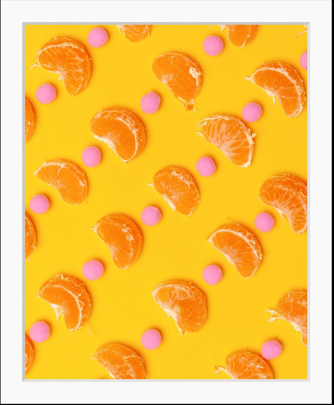 queence Bild »Lenny«, Obst-Obst Bilder-Lebensmittel-Essen-Kunst-Figuren-Süßigkeiten, (1 St.), HD Premium Poster-Druck inkl. Holzrahmen