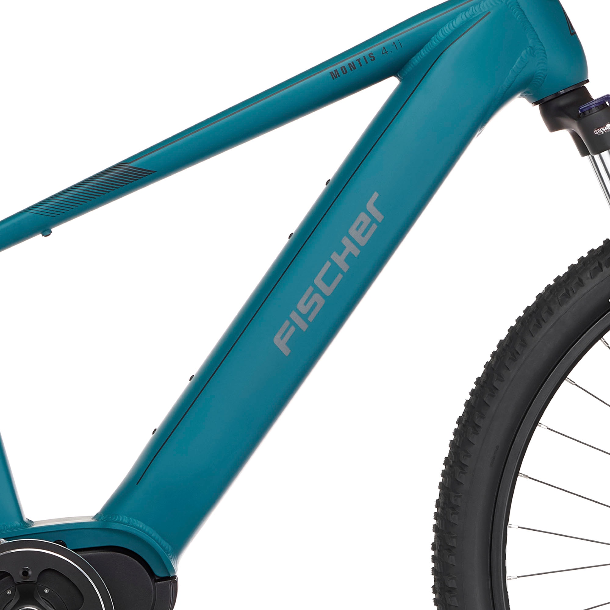 FISCHER Fahrrad E-Bike »MONTIS 4.1I 630«, 10 Gang, Shimano, Deore, Mittelmotor 250 W, (Schloss), Pedelec, Elektrofahrrad für Damen u. Herren, MTB, Mountainbike