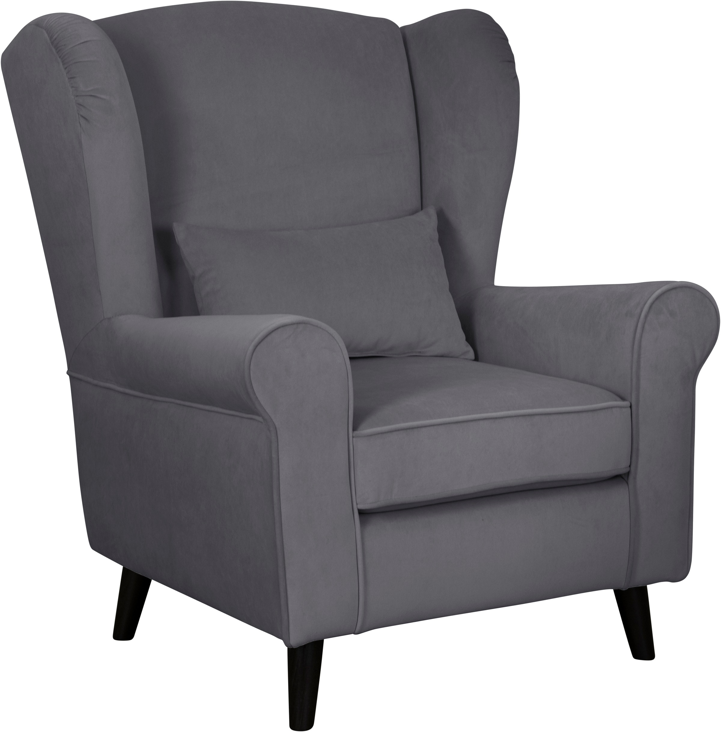 Home affaire Sessel »Ohrensessel CHISTELLE, wahlweise mit Polsterhocker«, mit Wellenunterfederung, Maße: B/T/H: 81/87/99 cm