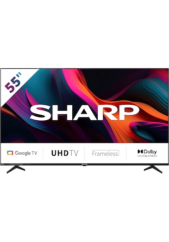 LED-Fernseher »SHARP 55GL4260E Google TV 139 cm (55 Zoll) 4K Ultra HD Google TV«, 139...