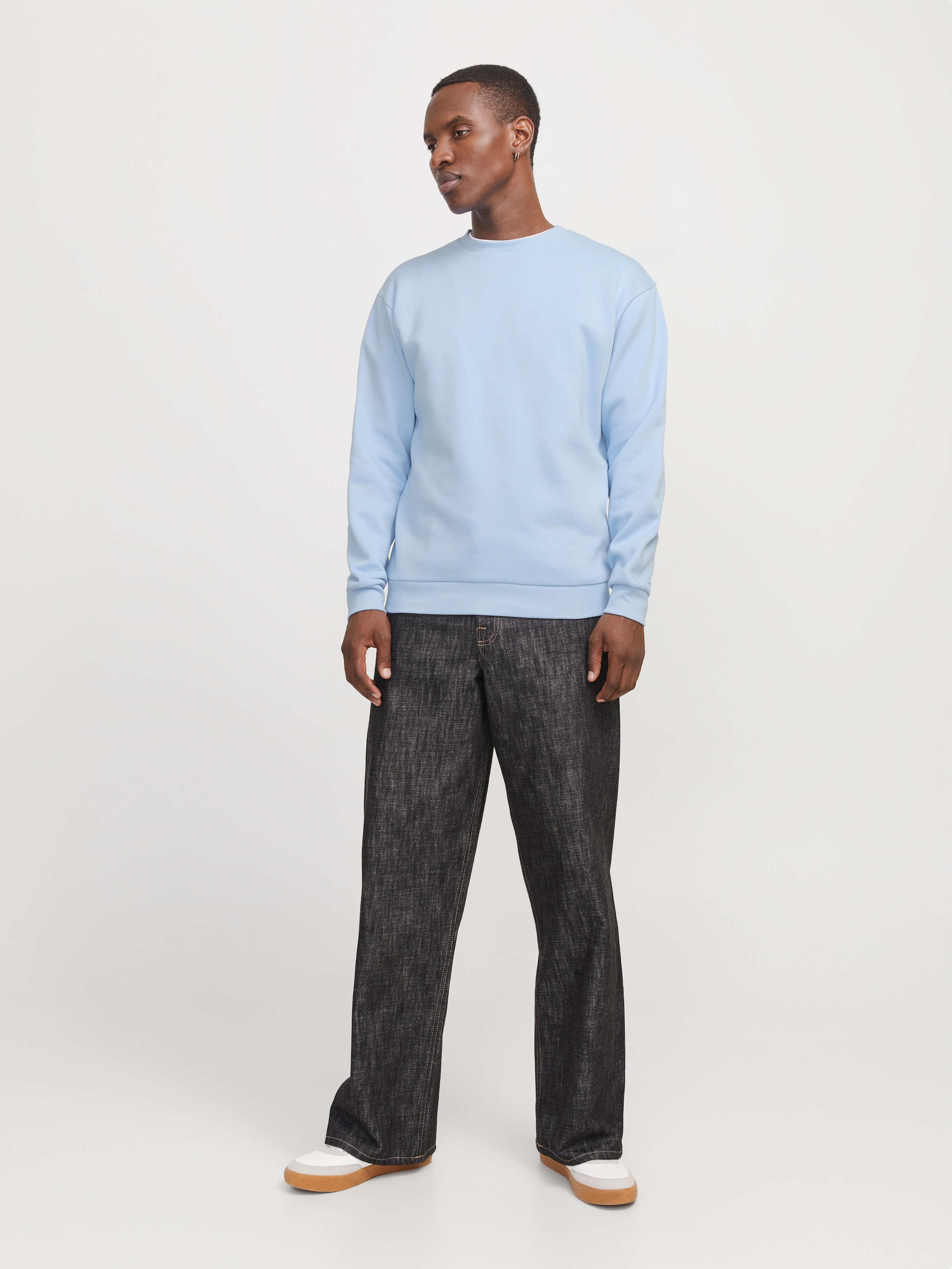 Jack & Jones Sweatshirt »JJEBRADLEY SWEAT CREW NOOS«, mit Rippbündchen