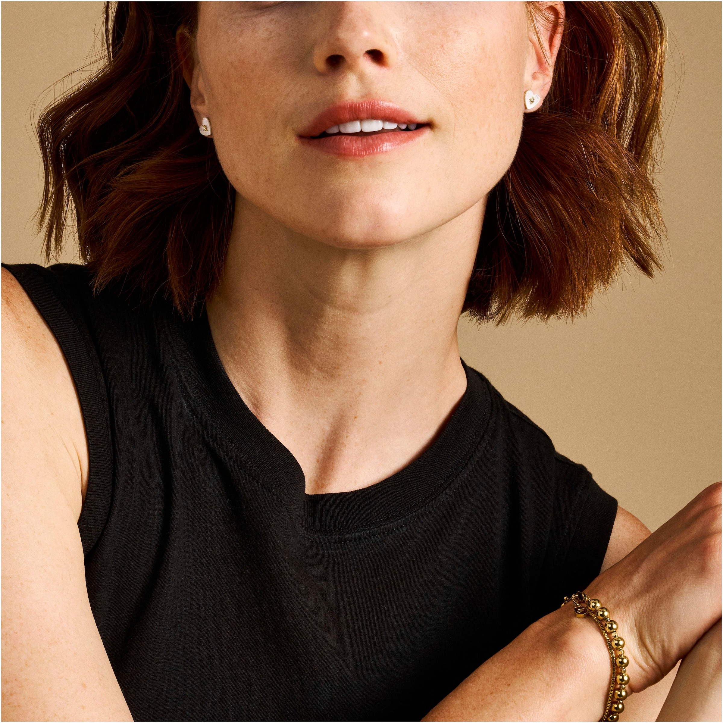 Fossil Armband »Schmuck Geschenk Edelstahl HERITAGE PEARL D-LINK« mit Glasperle