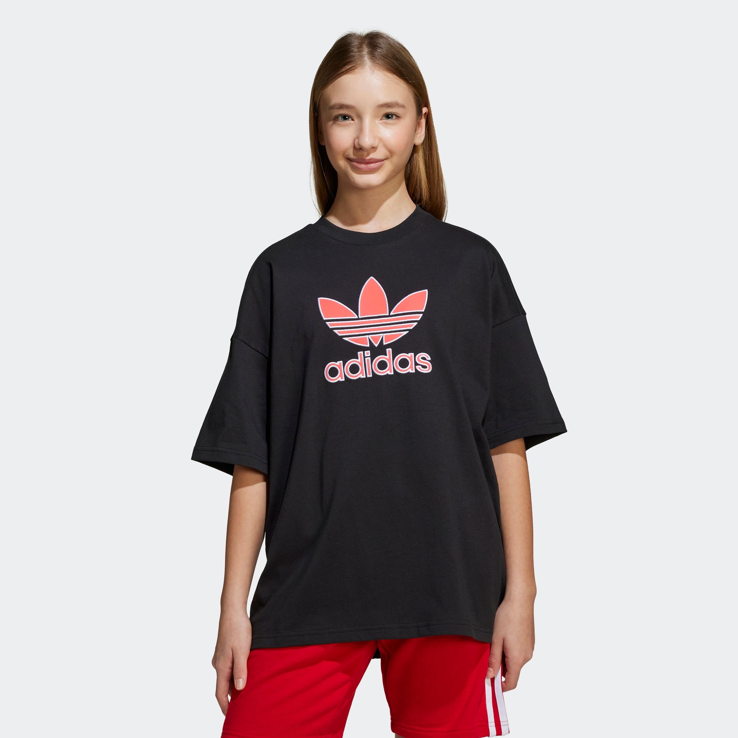 adidas Originals T-Shirt »OVERSIZE TREFOIL« lockerer und lässiger Schnitt, für Kinder, mit großem Trefoil-Logo
