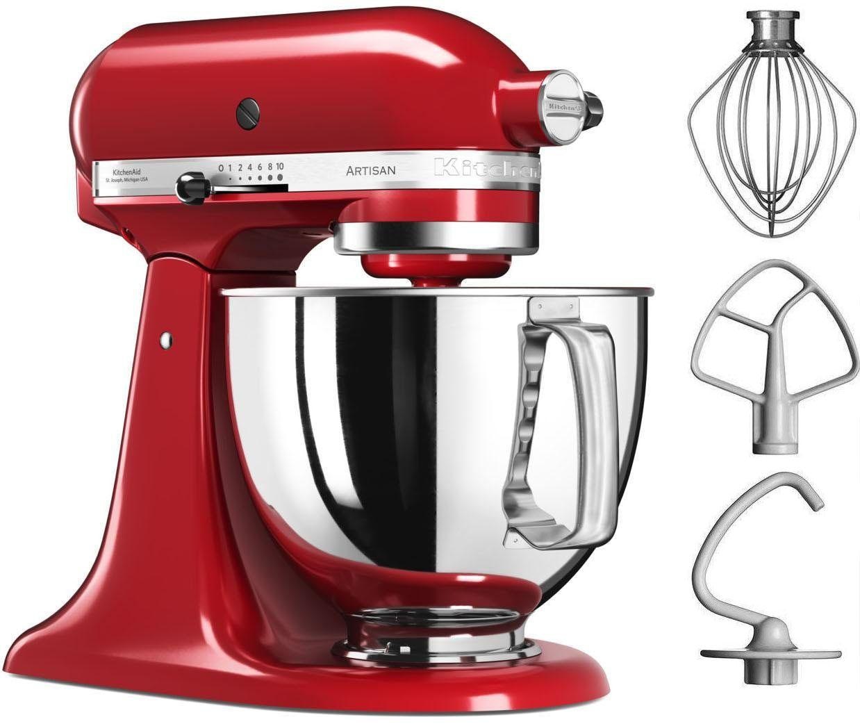 KitchenAid Küchenmaschine »5KSM125EER«, 75 Monate Jubi-Herstellergarantie (nur Kauf vom 17.8.24-30.10.24)