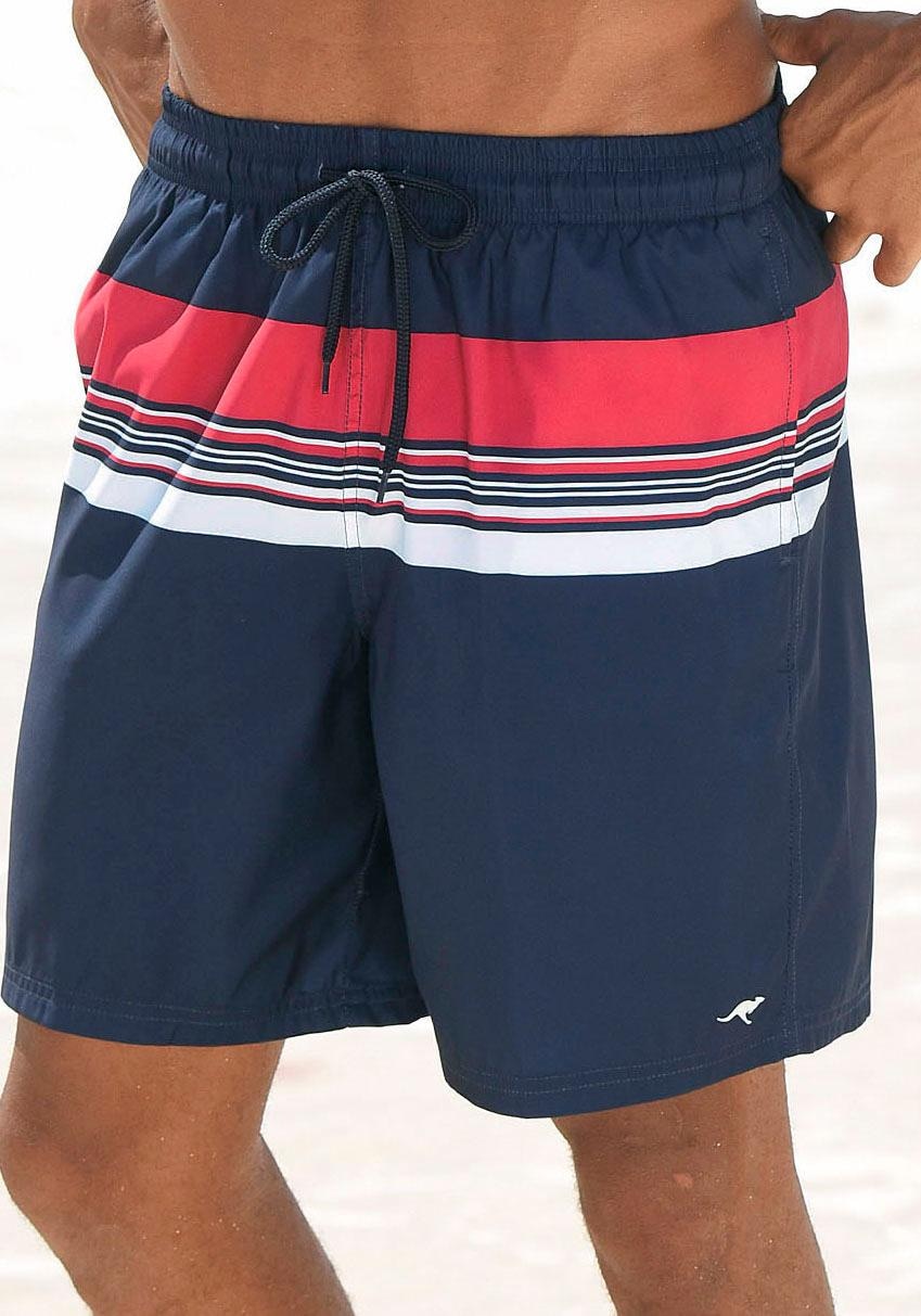 Badeshorts, mit bei KangaROOS Streifen