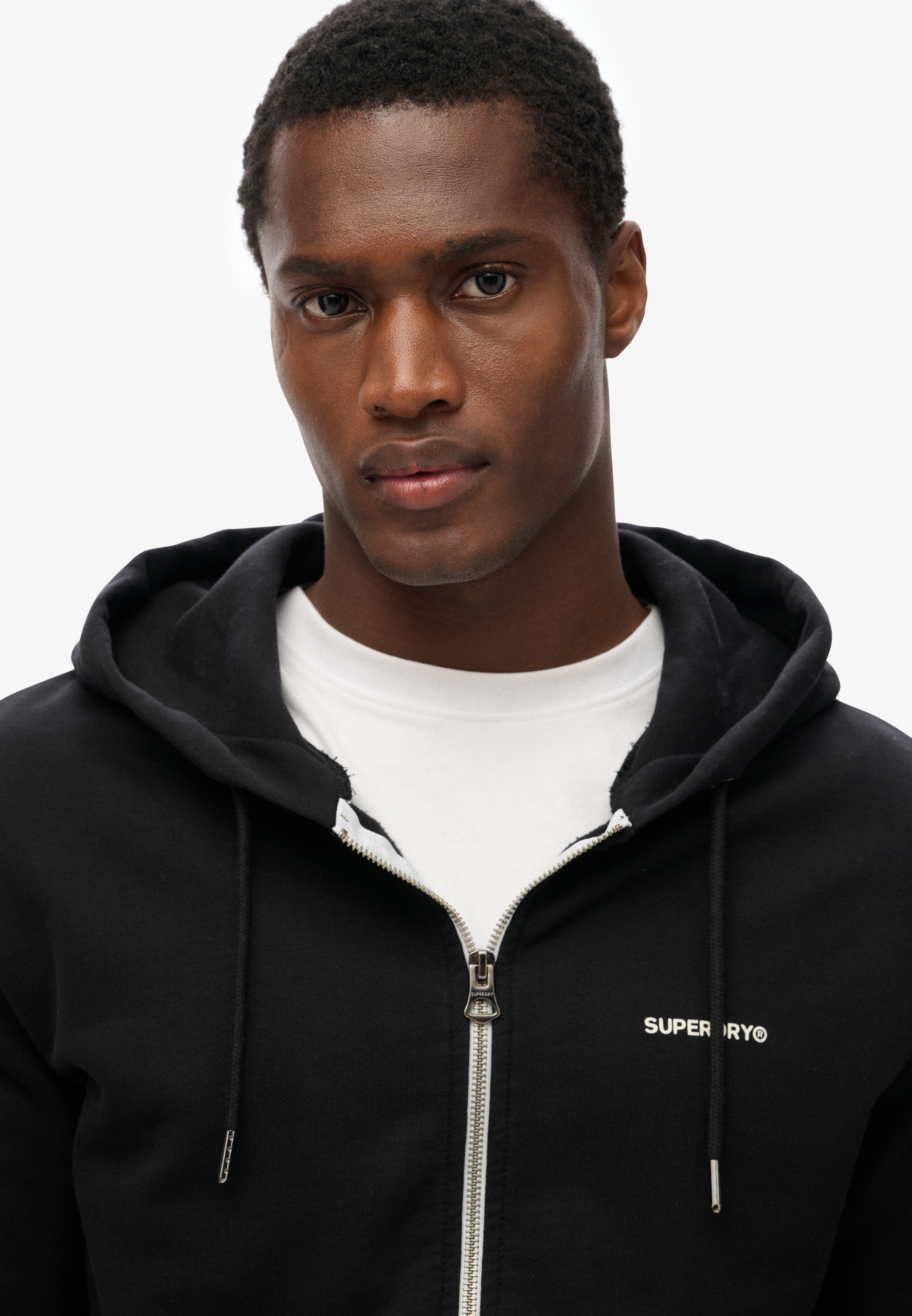 Superdry Kapuzensweatjacke »PLAIN ZIP HOOD«