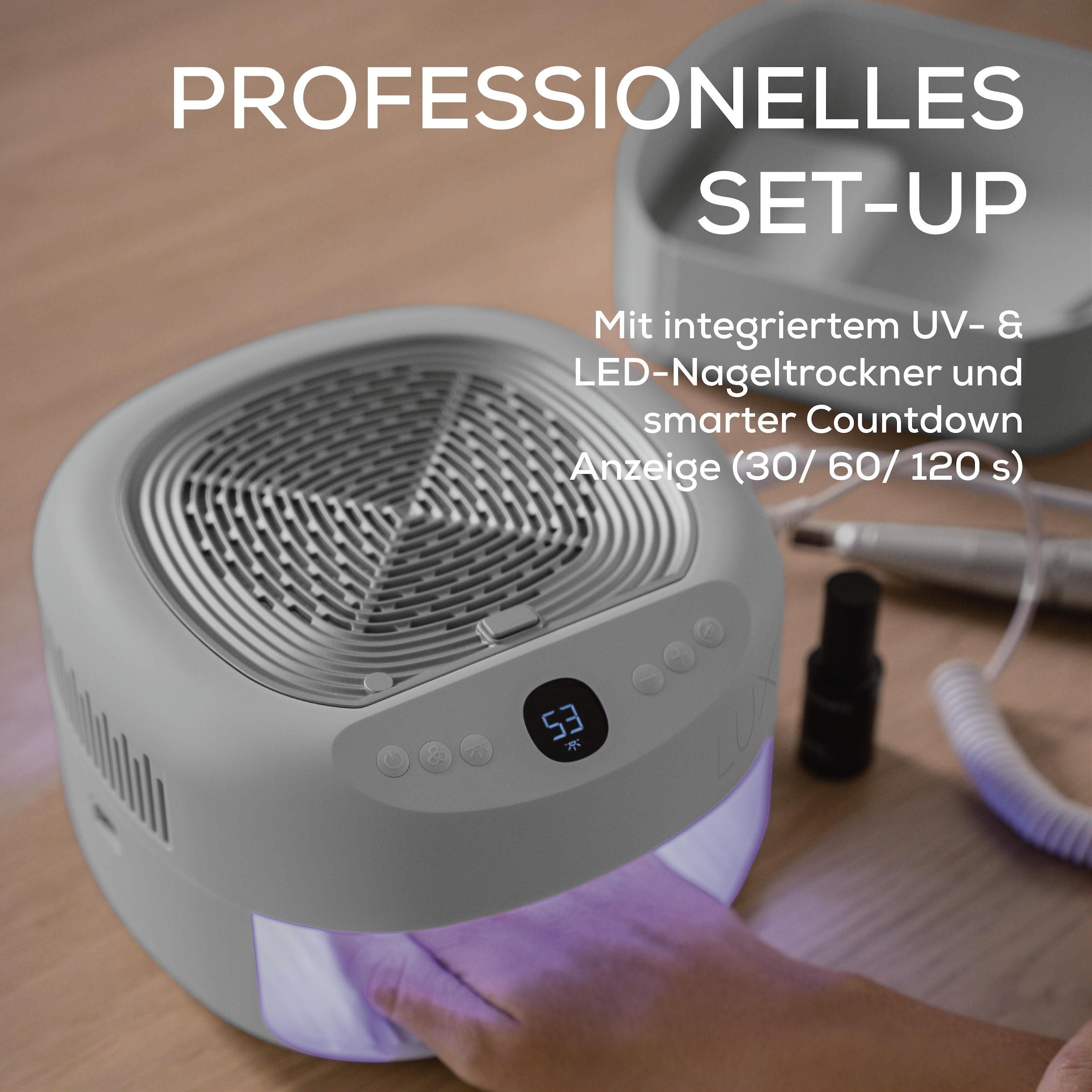 BEURER Maniküre-Pediküre-Set »MP 210 LUX, professionelle Maniküre-Pediküre-Station für zu Hause« Mit Nagelfräser, UV/LED -Lampe und Nagelstaubabsauger