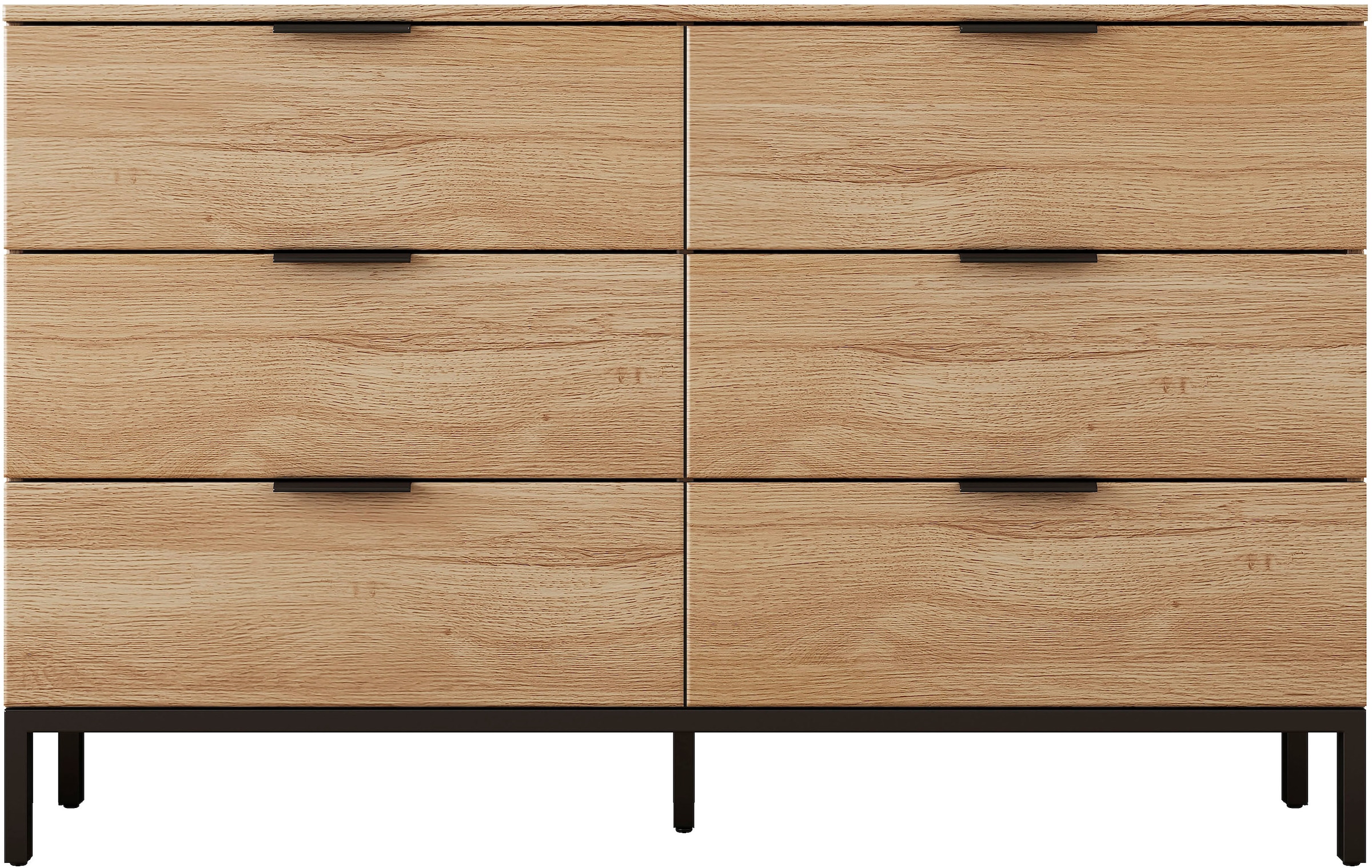 OTTO home Kommode »Jorinde« Melaminoberfläche, flexibler Stauraum und robustes Metallgestell