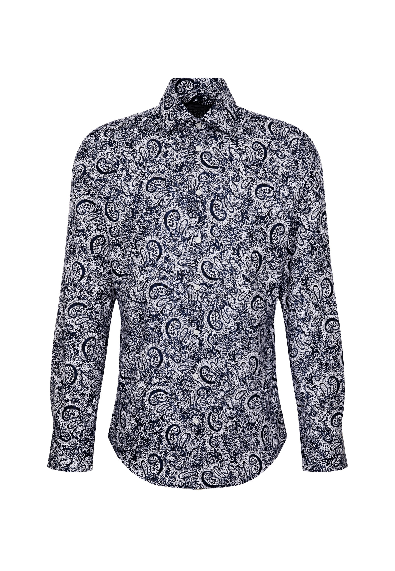 seidensticker Businesshemd »Slim«, Slim Langarm Kentkragen Druck
