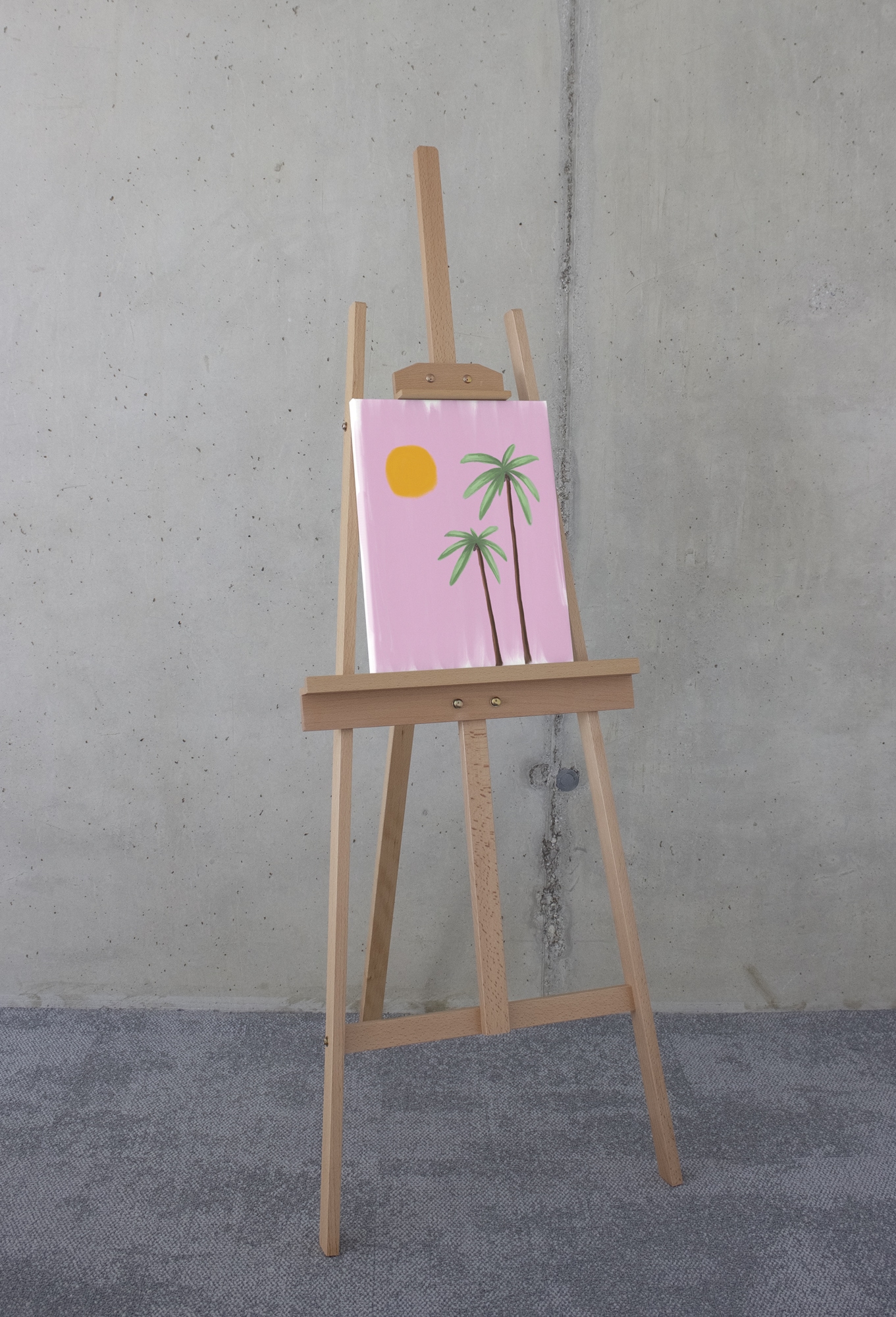 Komar Leinwandbild »Ibiza Sunset - Größe 30 x 40 cm«, Natur, (1 St.), Keilrahmenbild mi Echtholzrahmen