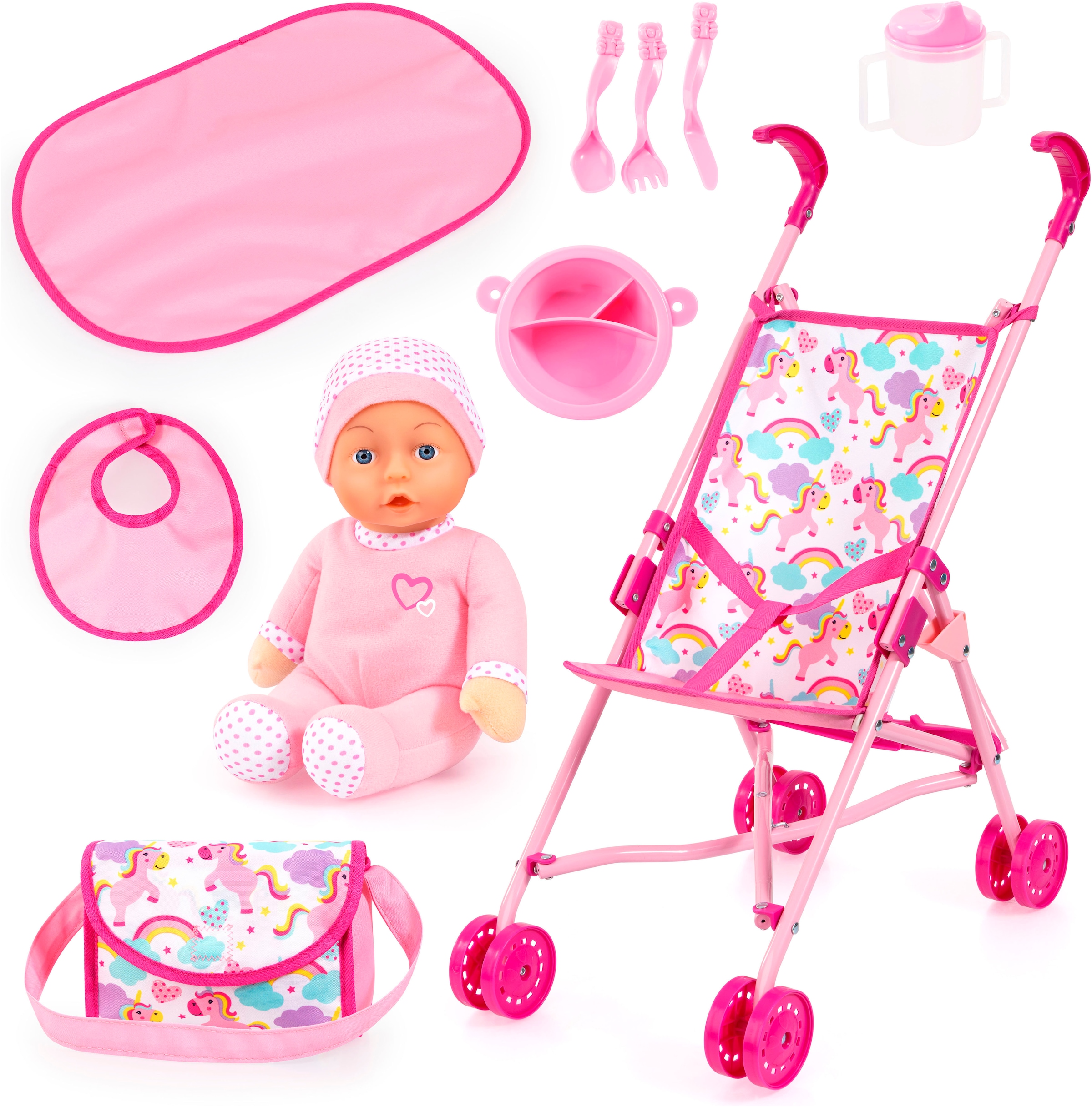 Bayer Puppenbuggy »Set mit Puppe«