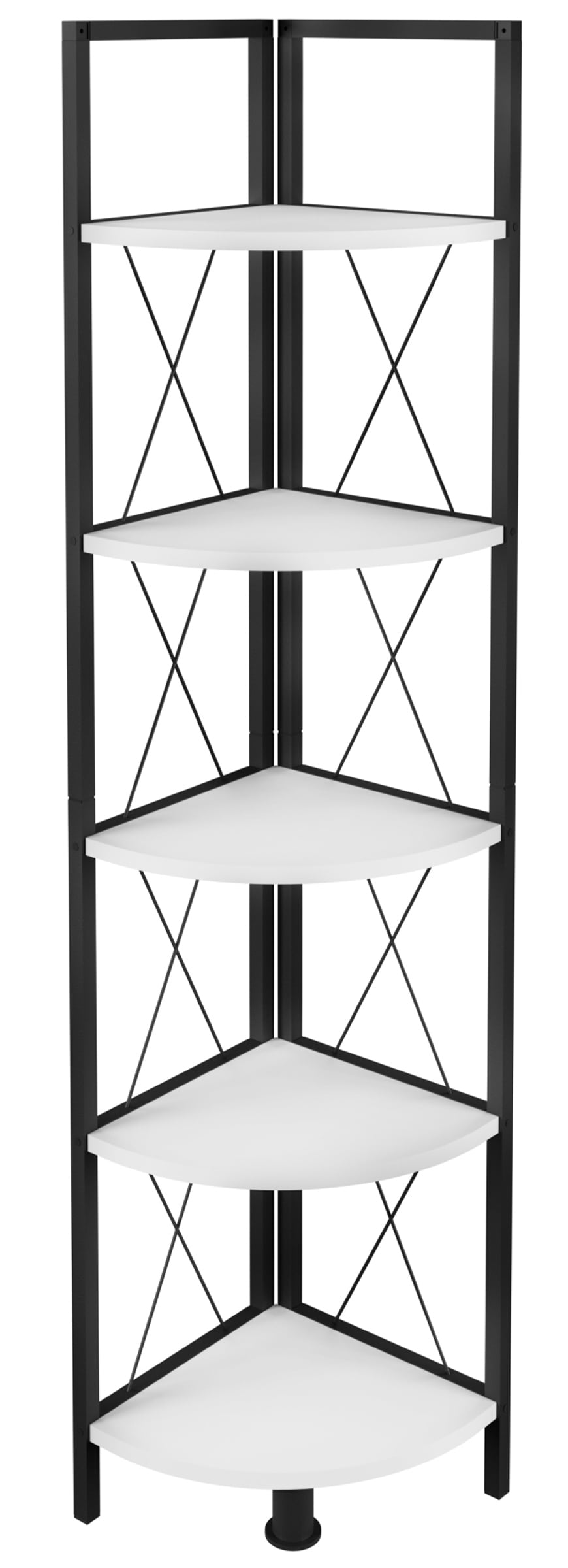 VCM Standregal »VCM Holz Metall Eckregal Aufbewahrung Stand Regal Bücherregal Deko Bücher Standregal Insasi 5«