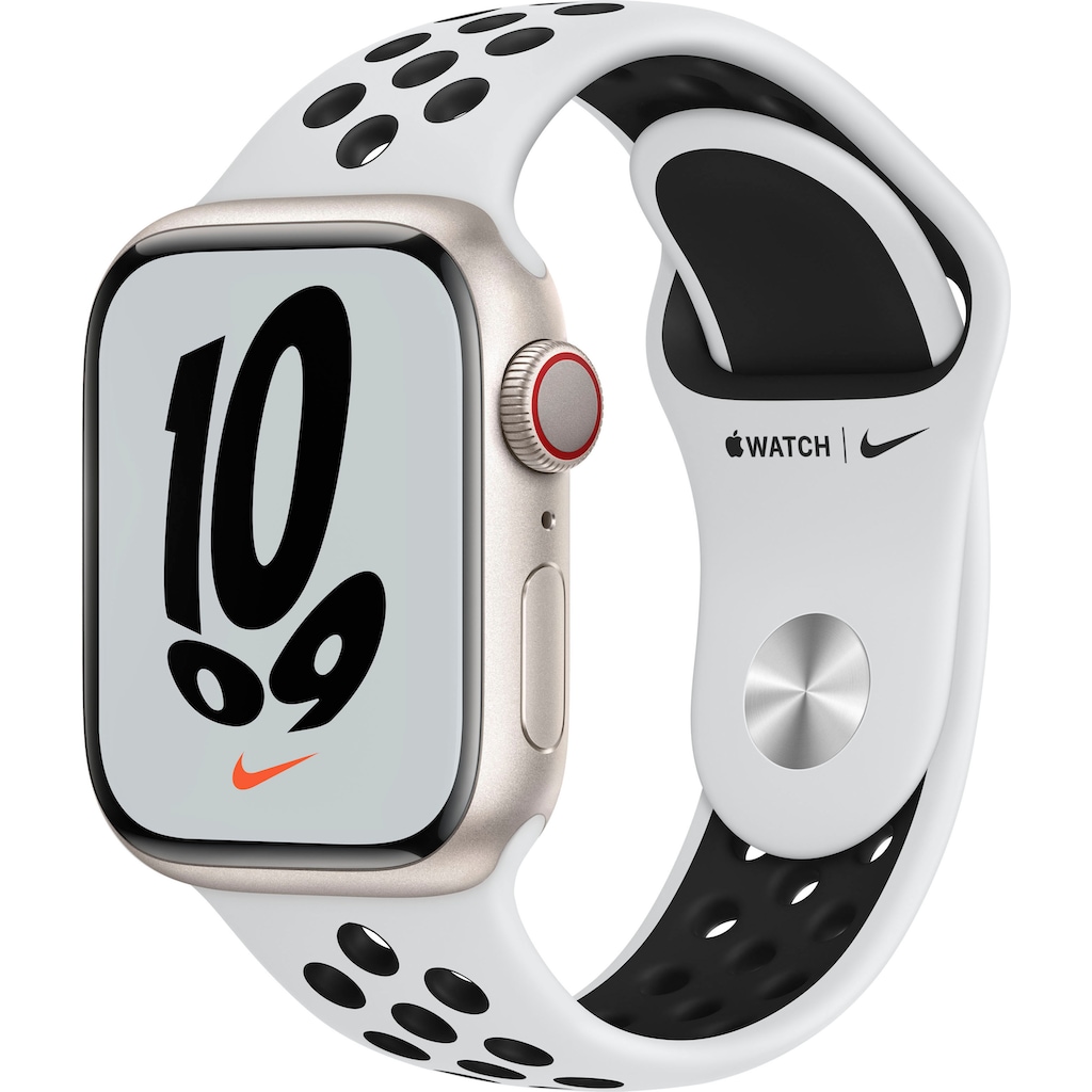 Apple Smartwatch »Nike Series 7 GPS + Cellular, 41mm«, (Watch OS 8)