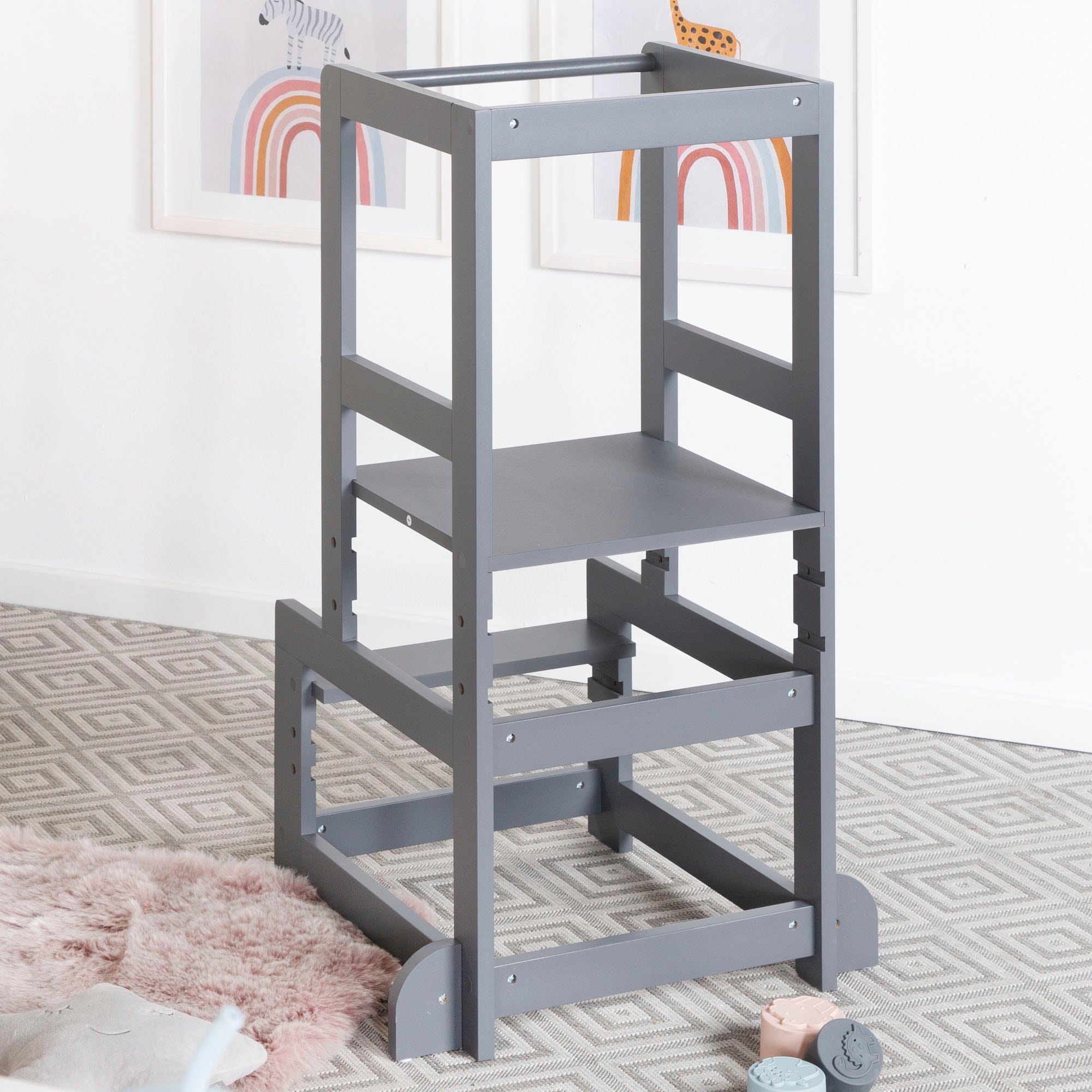 roba® Stehhilfe »Lernturm nach Montessori, anthrazit«