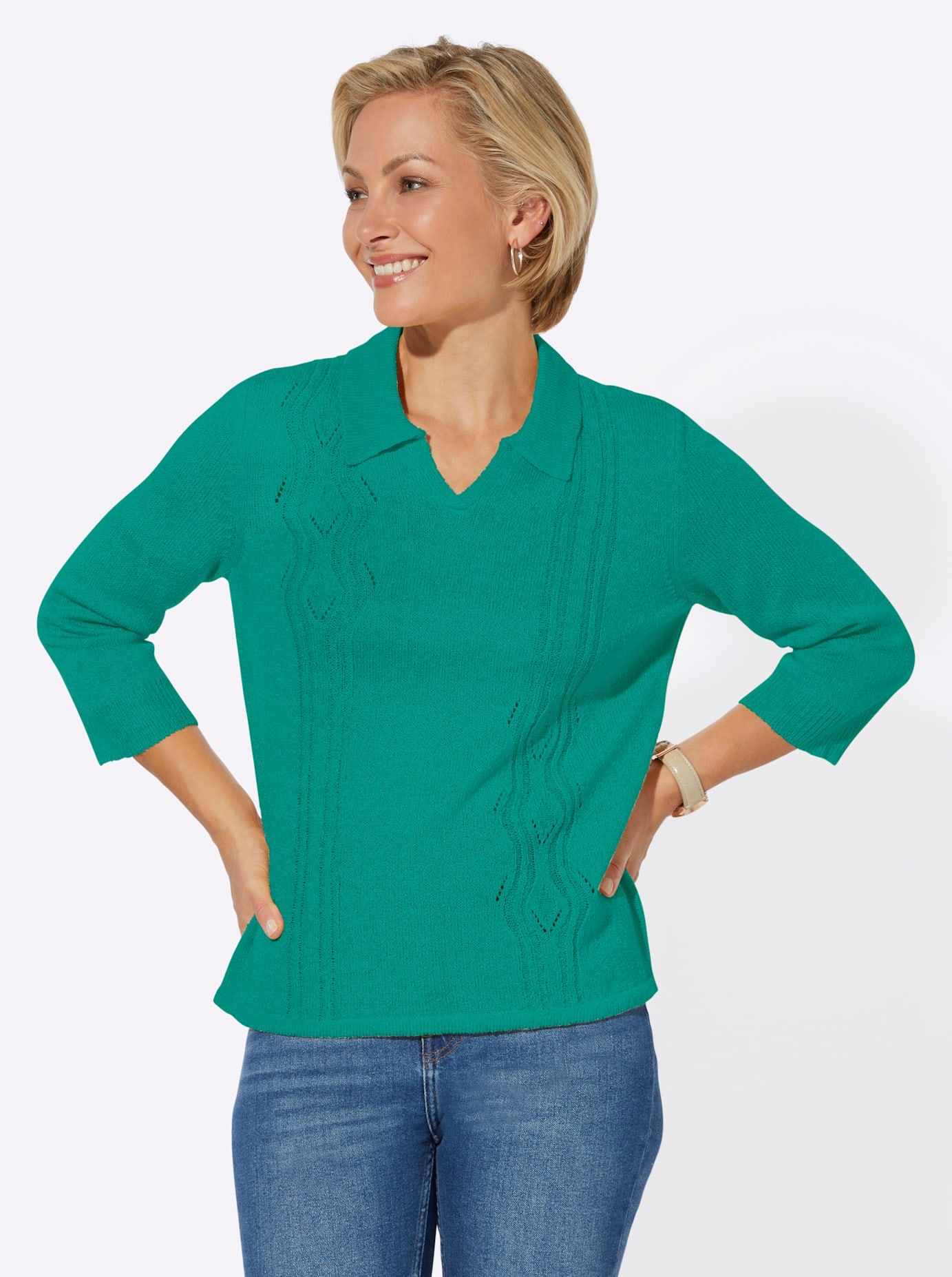Classic Basics 3/4 Arm-Pullover »Pullover«