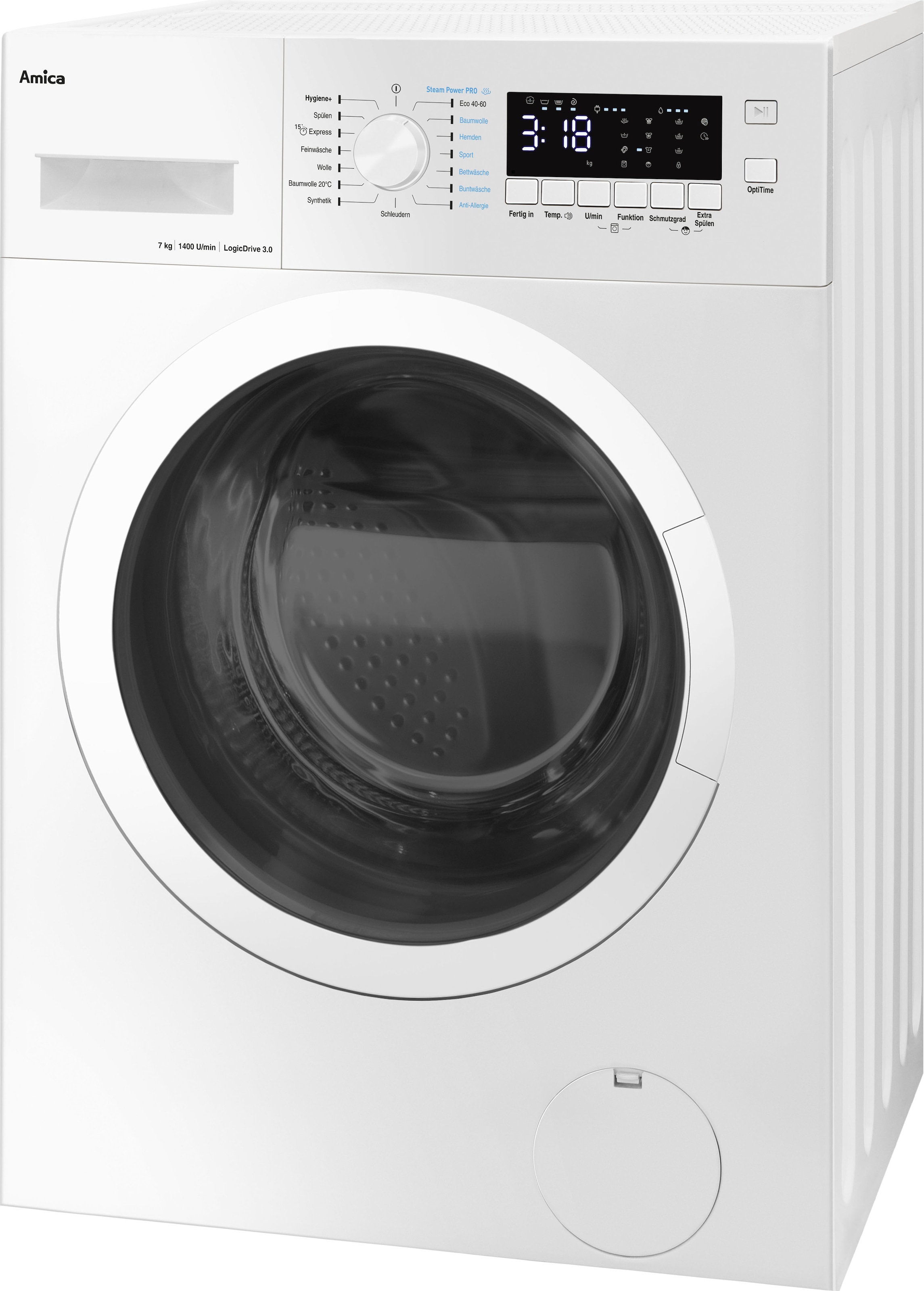 Amica Waschmaschine »WA 474 082«, WA 474 082, 7 kg, 1400 U/min mit 3 Jahren  XXL Garantie