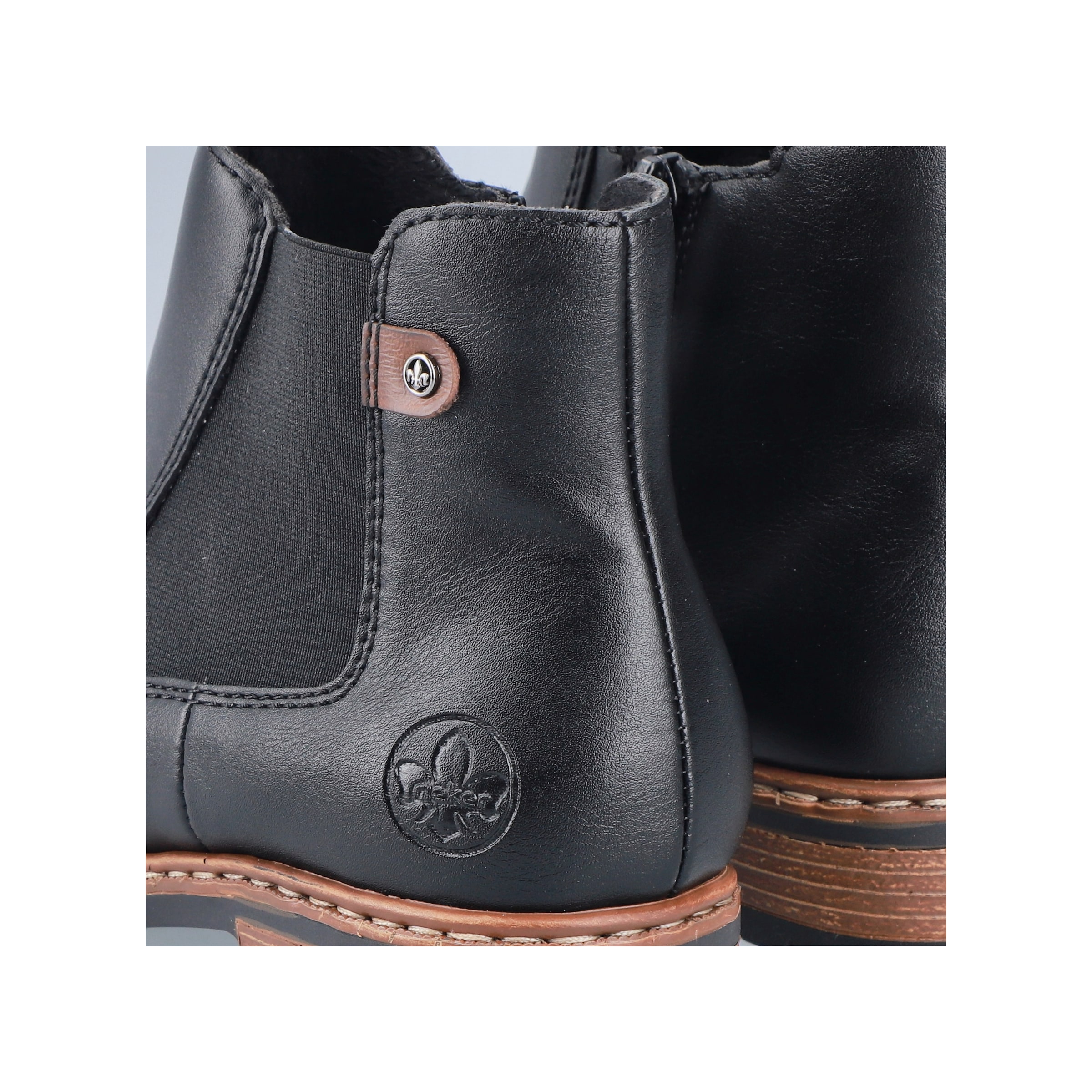 Rieker Chelseaboots  Stiefelette, Schlupfboots mit Stretch und Reißverschluss