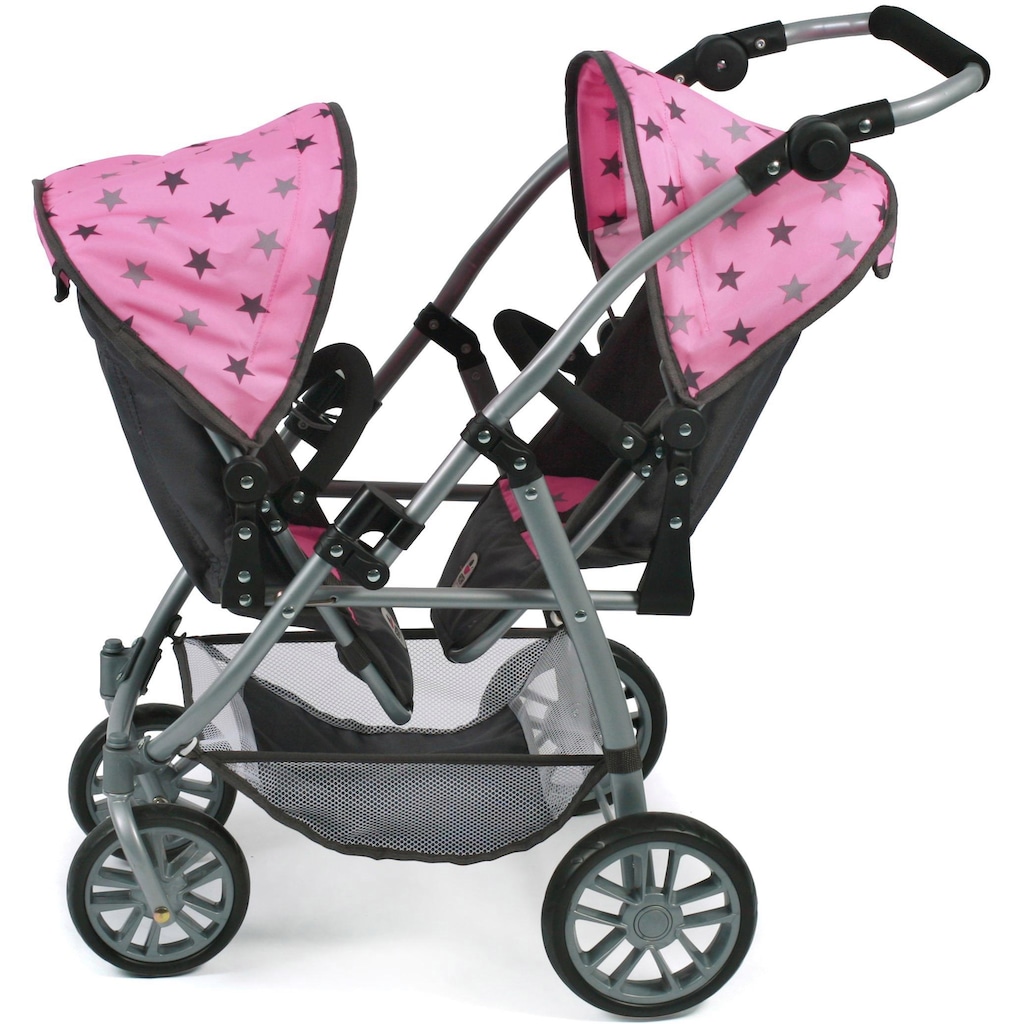 CHIC2000 Puppen-Zwillingsbuggy »Vario, Stars Grey«