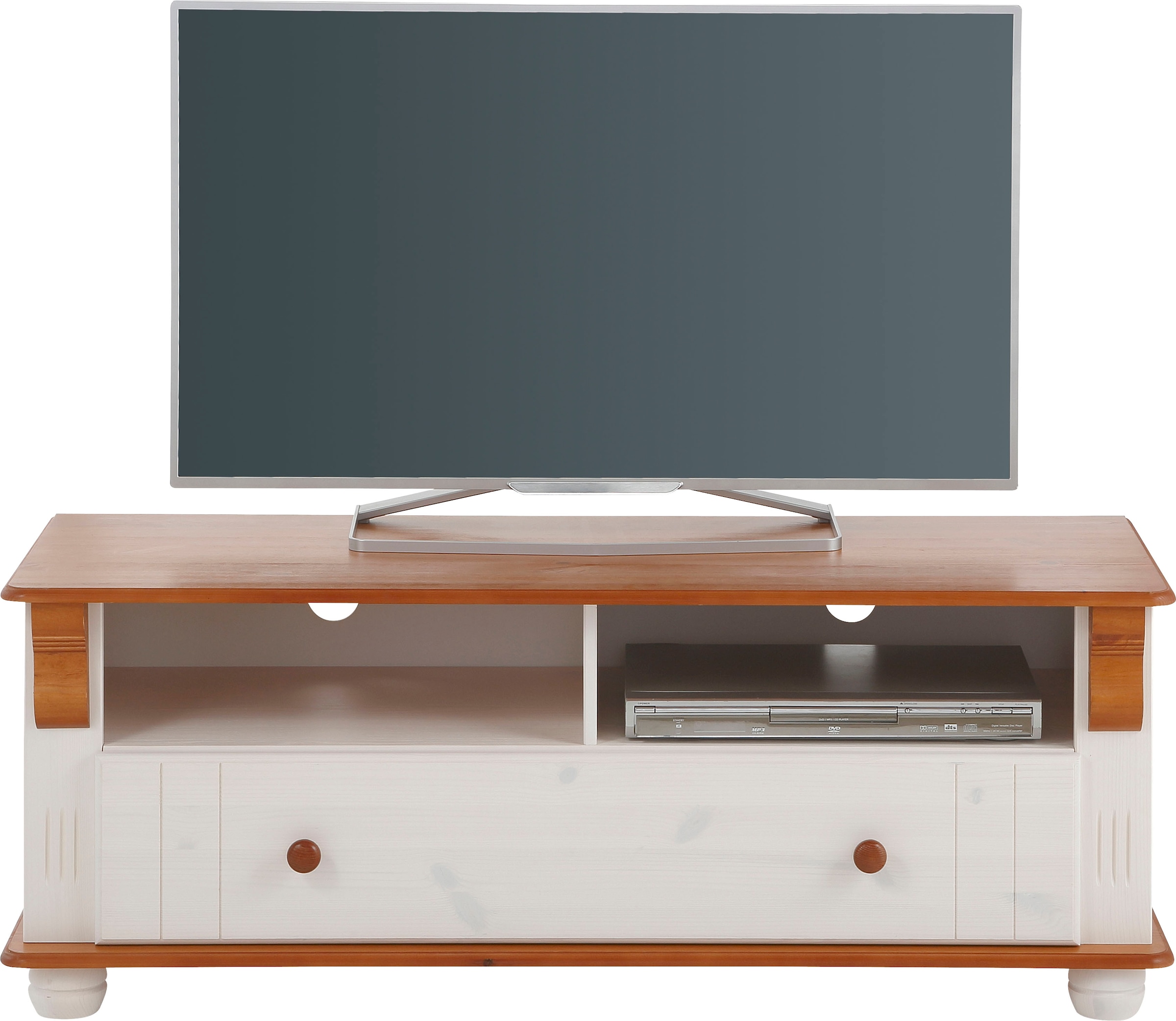 Home affaire TV-Board »Adele«, Breite 120 cm, mit Schublade, aus massiver Kiefer, FSC®