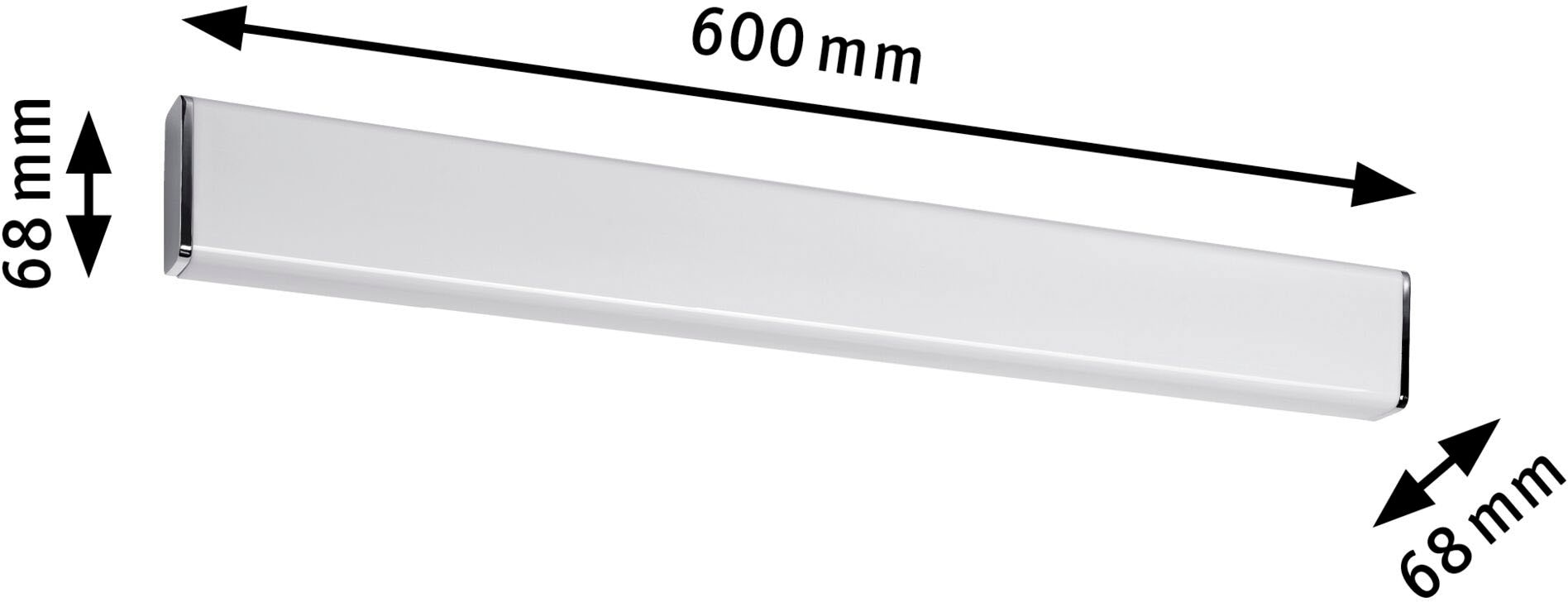 Paulmann LED Wandleuchte »Selection Bathroom LED Wandleuchte Nembus IP44 3000K, 230V 11,2 W«, 1 flammig
