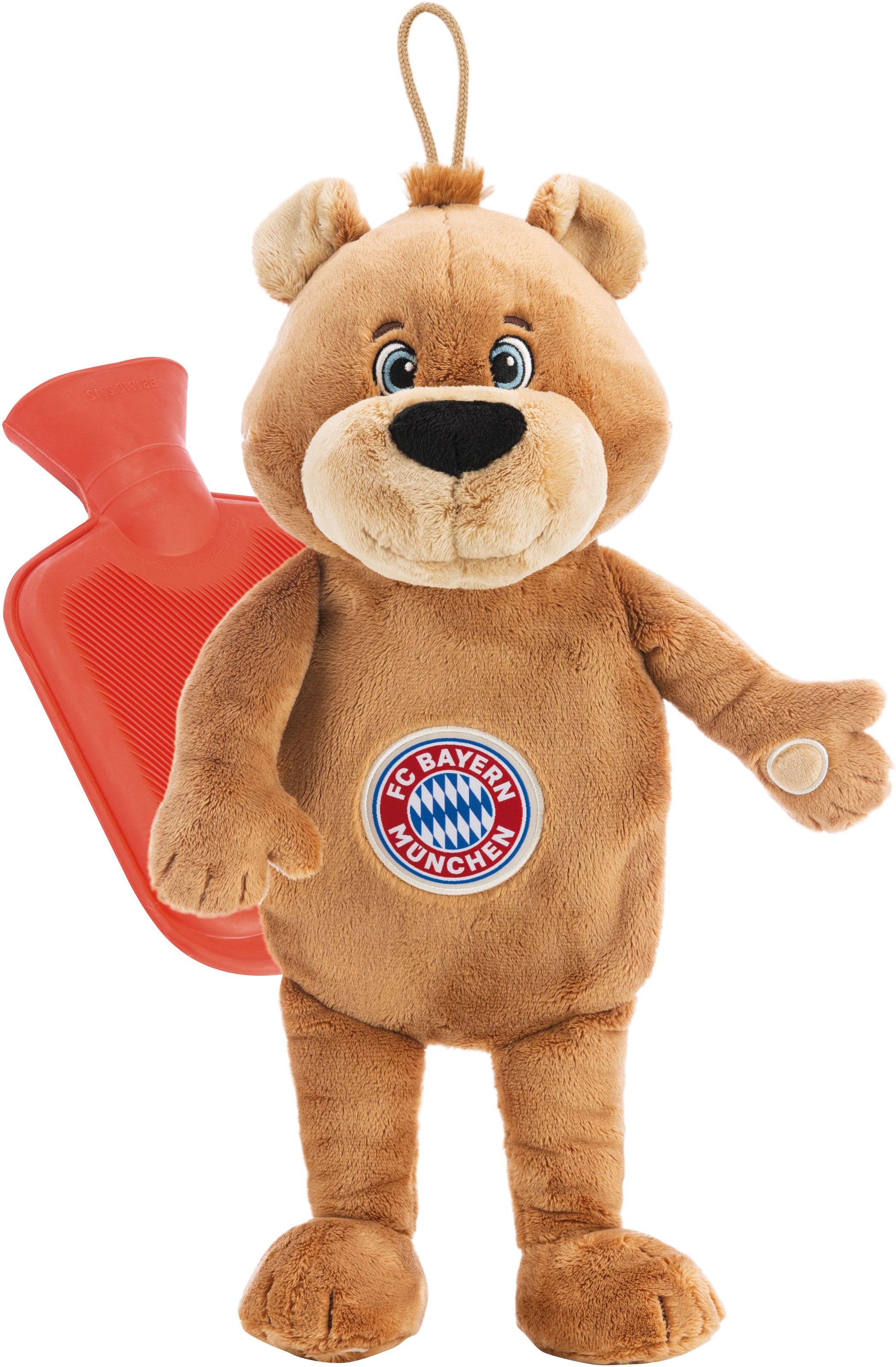 Nici Wärmflasche »FC BAYERN MÜNCHEN Berni, 300 ml, 35 cm« 2in1 - Kuscheltier & Wärmflasche in einem; enthält recyceltes Material